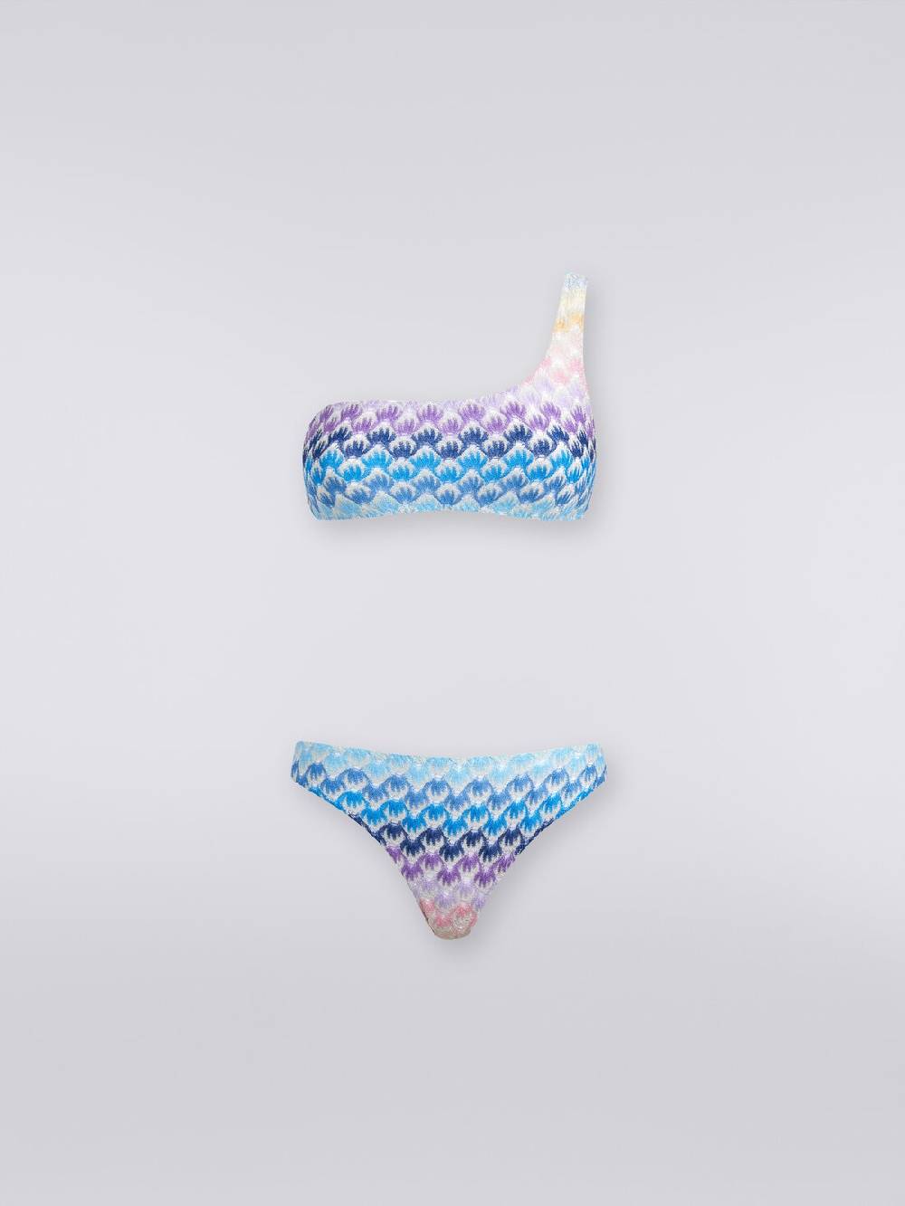 Missoni Bikini monospalla effetto pizzo dégradé con lurex Outlet