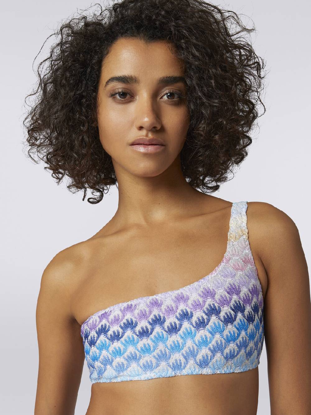 Missoni Bikini monospalla effetto pizzo dégradé con lurex Outlet