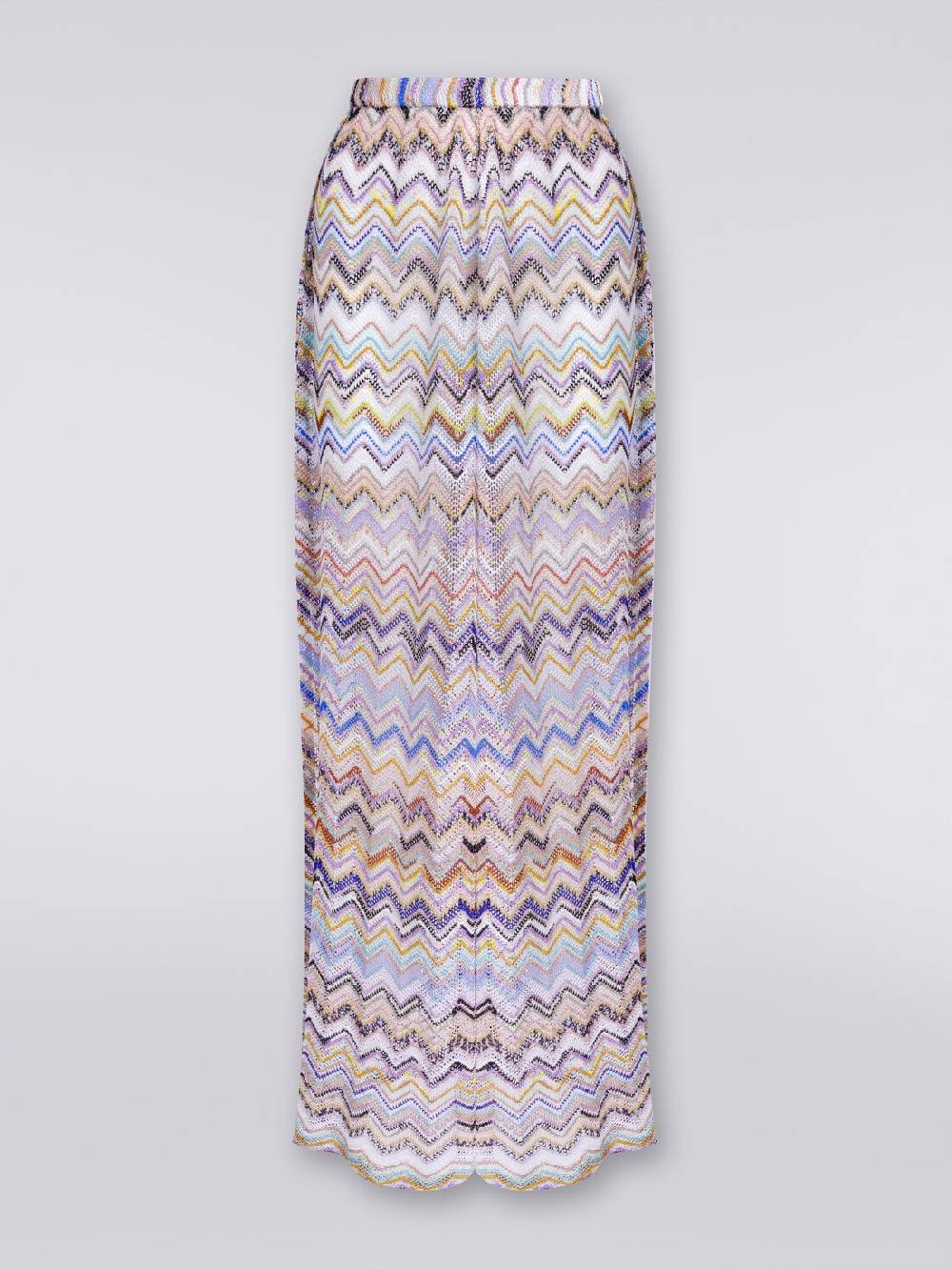 Missoni Pantaloni in maglia di viscosa a rete zig zag con lurex Vendita Calda
