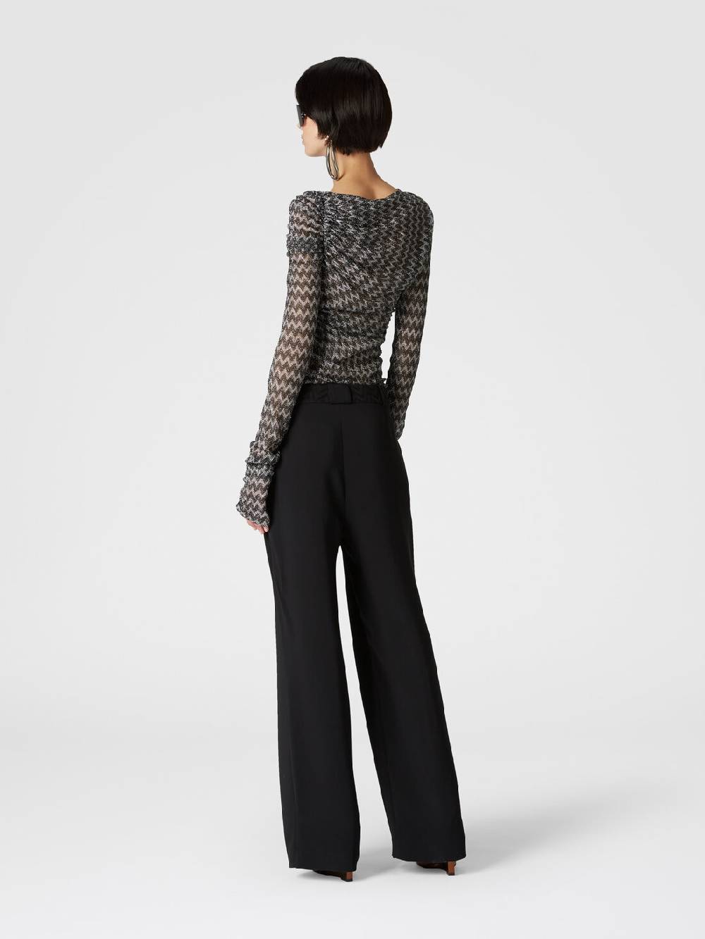 Missoni Pantaloni classici in viscosa con inserto chevron I Più Venduti
