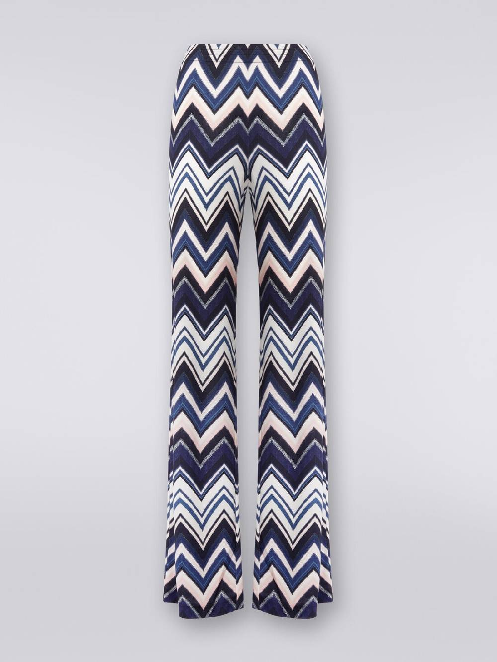 Missoni Pantaloni in viscosa con stampa zig zag Nuova