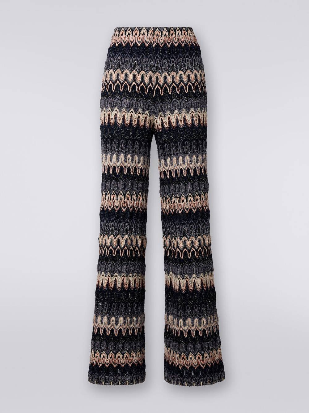 Missoni Pantaloni in misto viscosa lamé a onde effetto pizzo Spedizione gratuita
