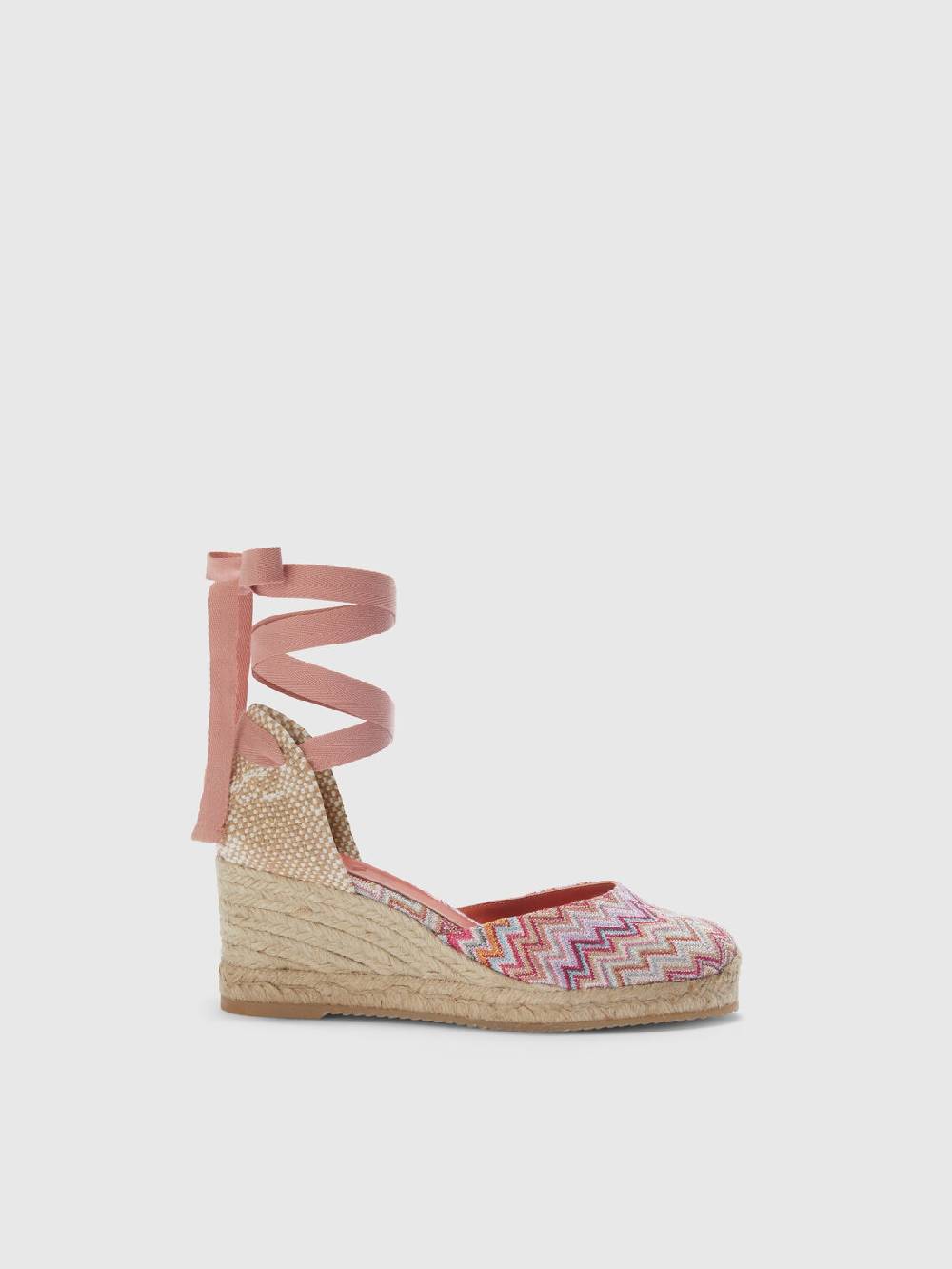 Missoni Espadrilles con tomaia in tessuto chevron e zeppa Offerta Pasqua