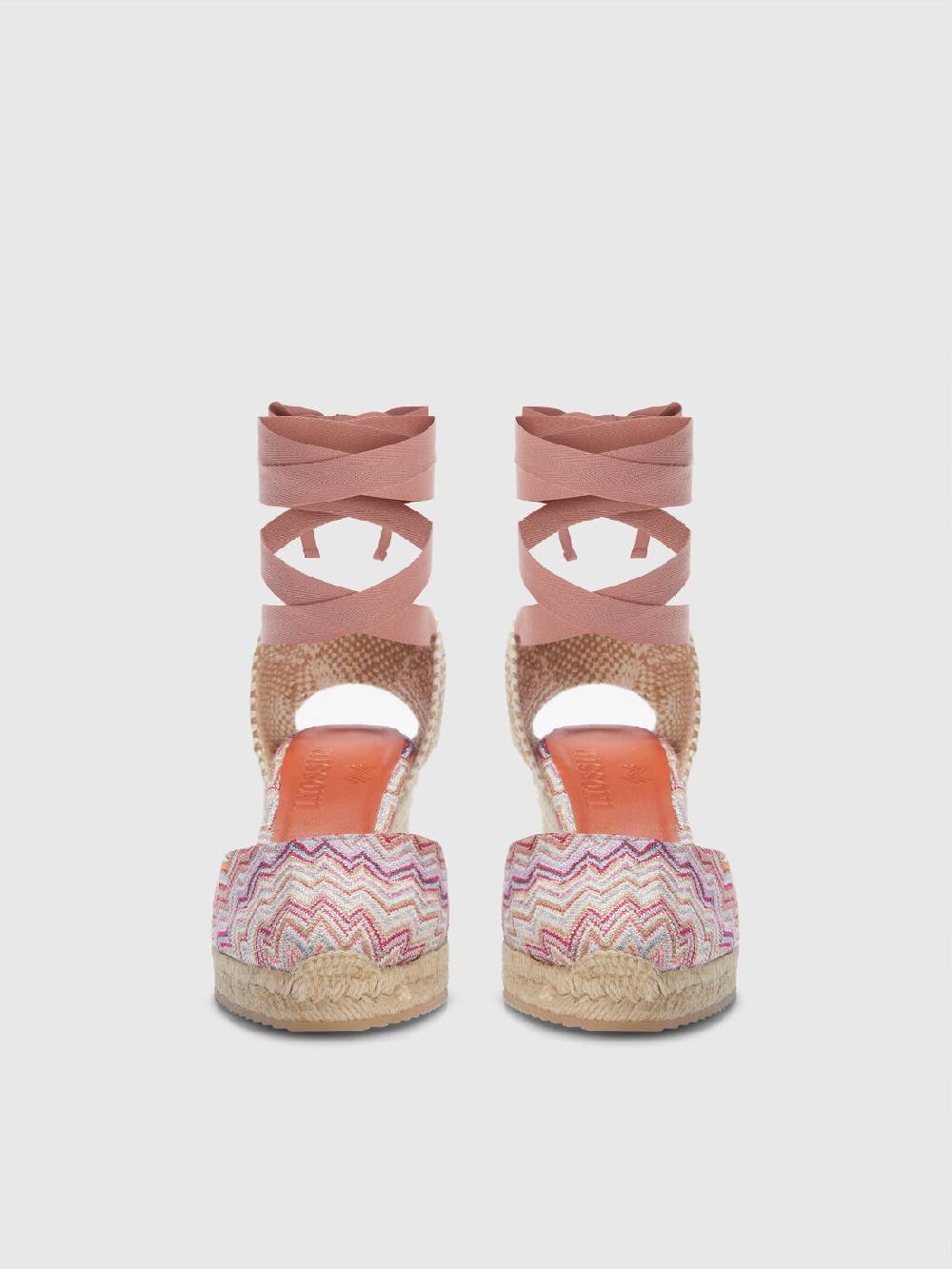 Missoni Espadrilles con tomaia in tessuto chevron e zeppa Offerta Pasqua
