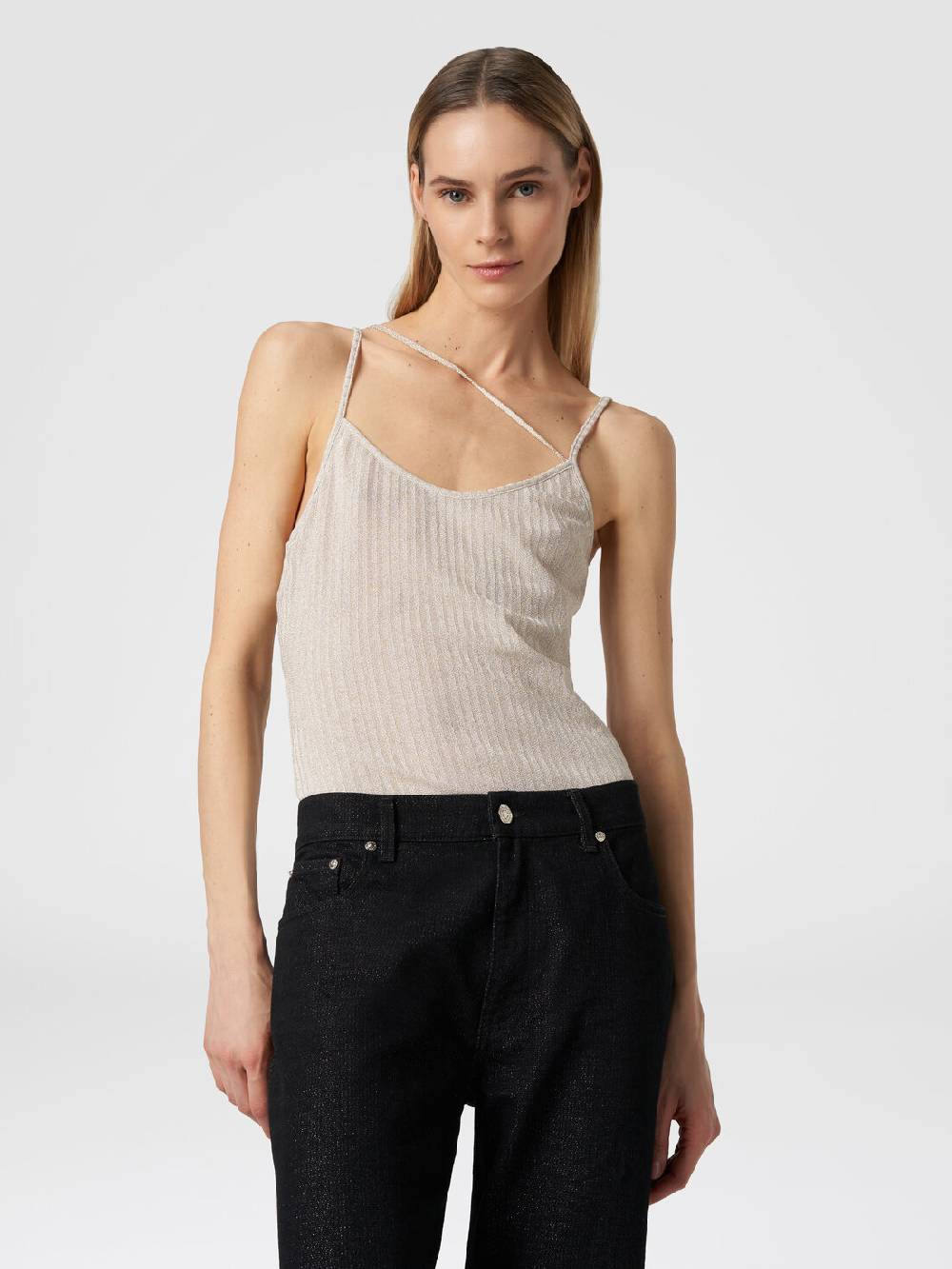 Missoni Canottiera in cotone e viscosa lamé Offerta San Valentino