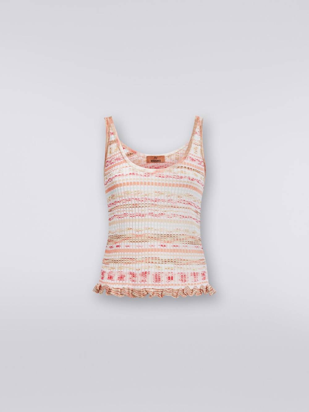 Missoni Canottiera in viscosa a costine fiammata Offerta Anniversario