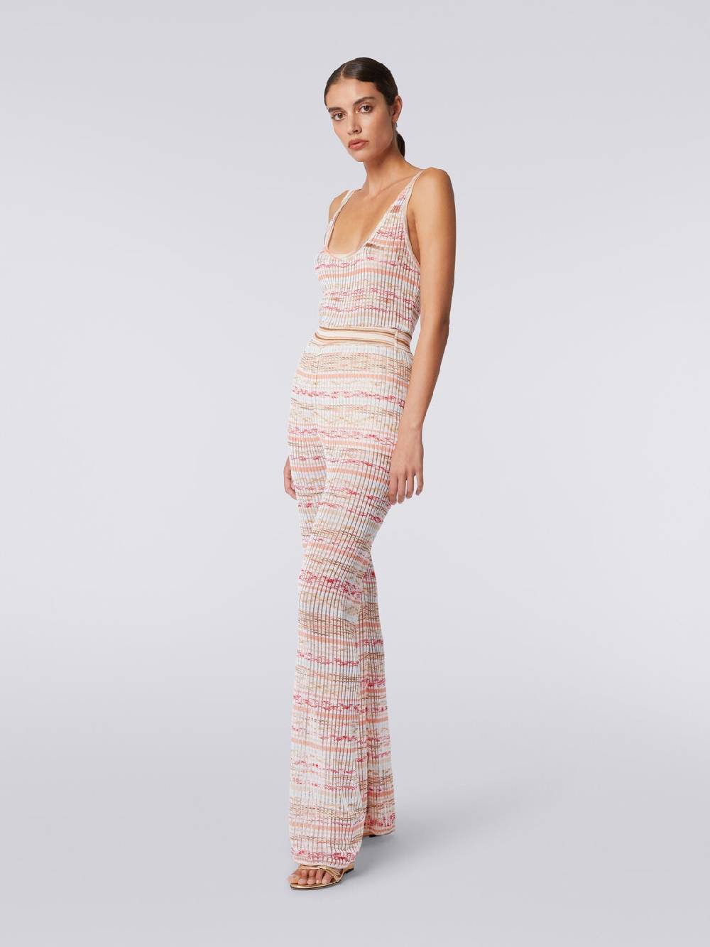 Missoni Canottiera in viscosa a costine fiammata Offerta Anniversario