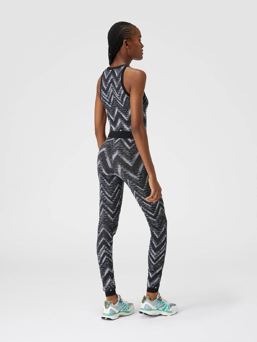 Missoni Top in maglia chevron con logo Offerta migliore