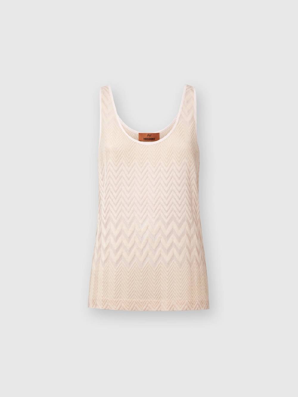 Missoni Canottiera in maglia di viscosa e cotone zig zag Latest fashion