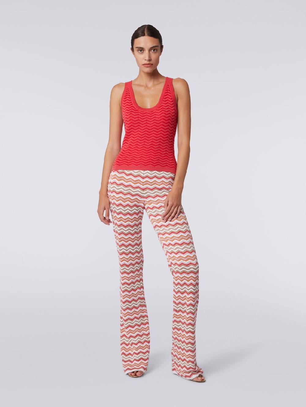 Missoni Canottiera in maglia di viscosa e cotone chevron Online Outlet