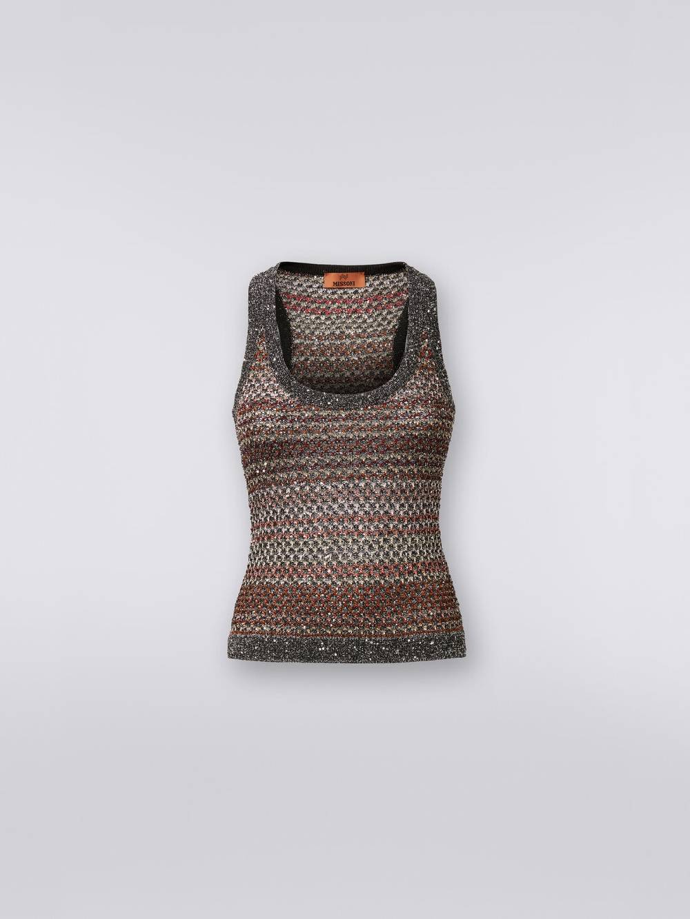 Missoni Canottiera in maglia a rete con applicazione di paillettes Lightning offer