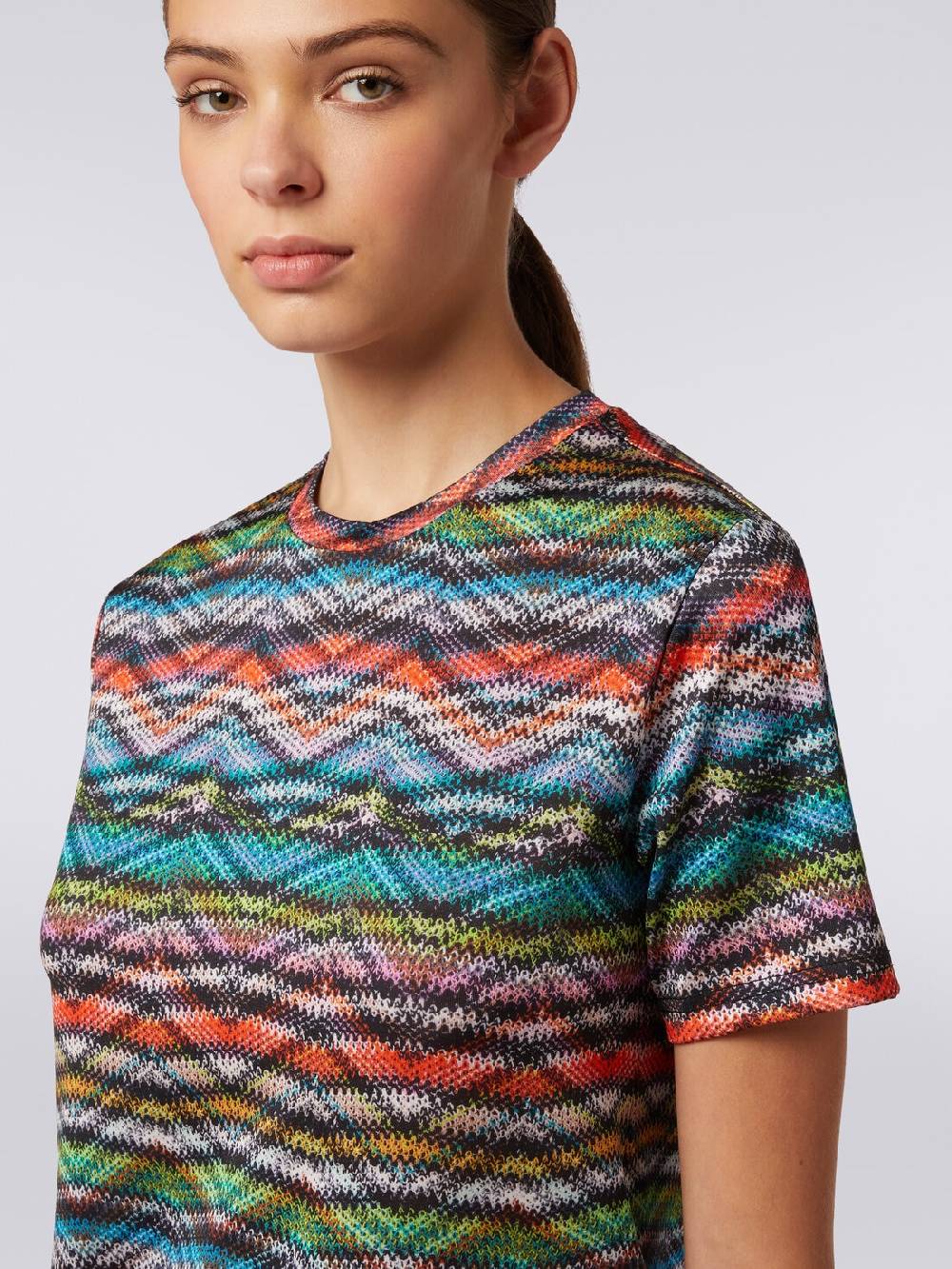 Missoni T-shirt in nylon stretch stampato Comprane uno, ottenene uno gratis