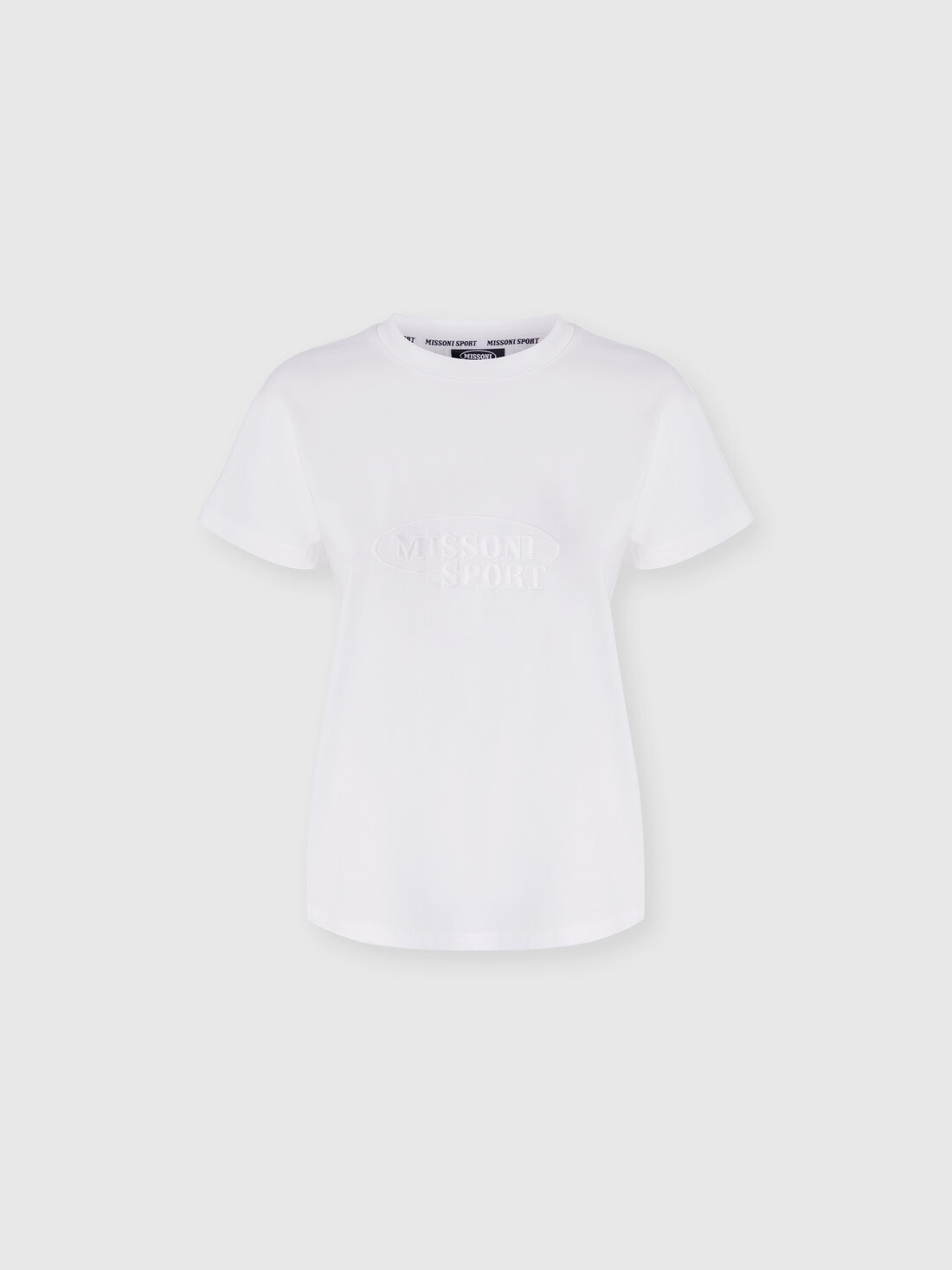 Missoni T-shirt girocollo in cotone con logo Offerte speciali