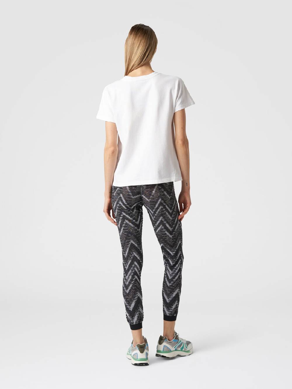 Missoni T-shirt girocollo in cotone con logo Offerte speciali