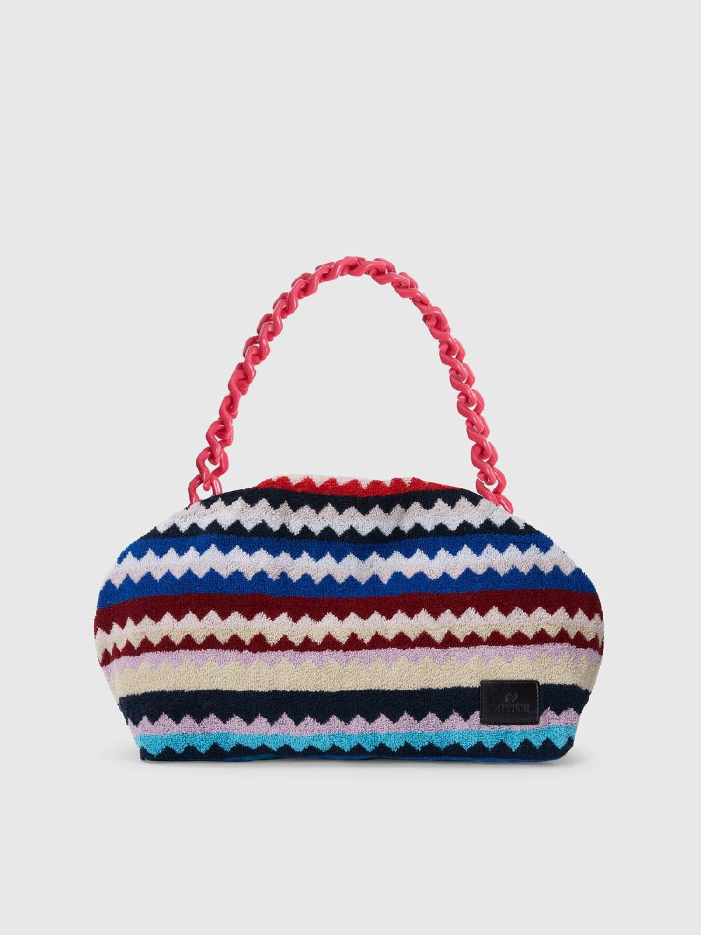 Missoni Clutch in spugna di cotone zig zag