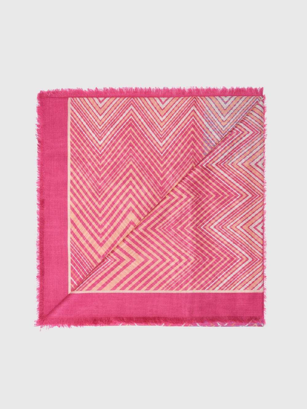 Missoni Scialle in modal e seta chevron Promozione temporanea