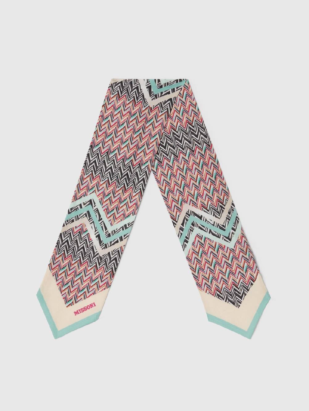 Missoni Foulard in seta zig zag Fino al 60% di sconto