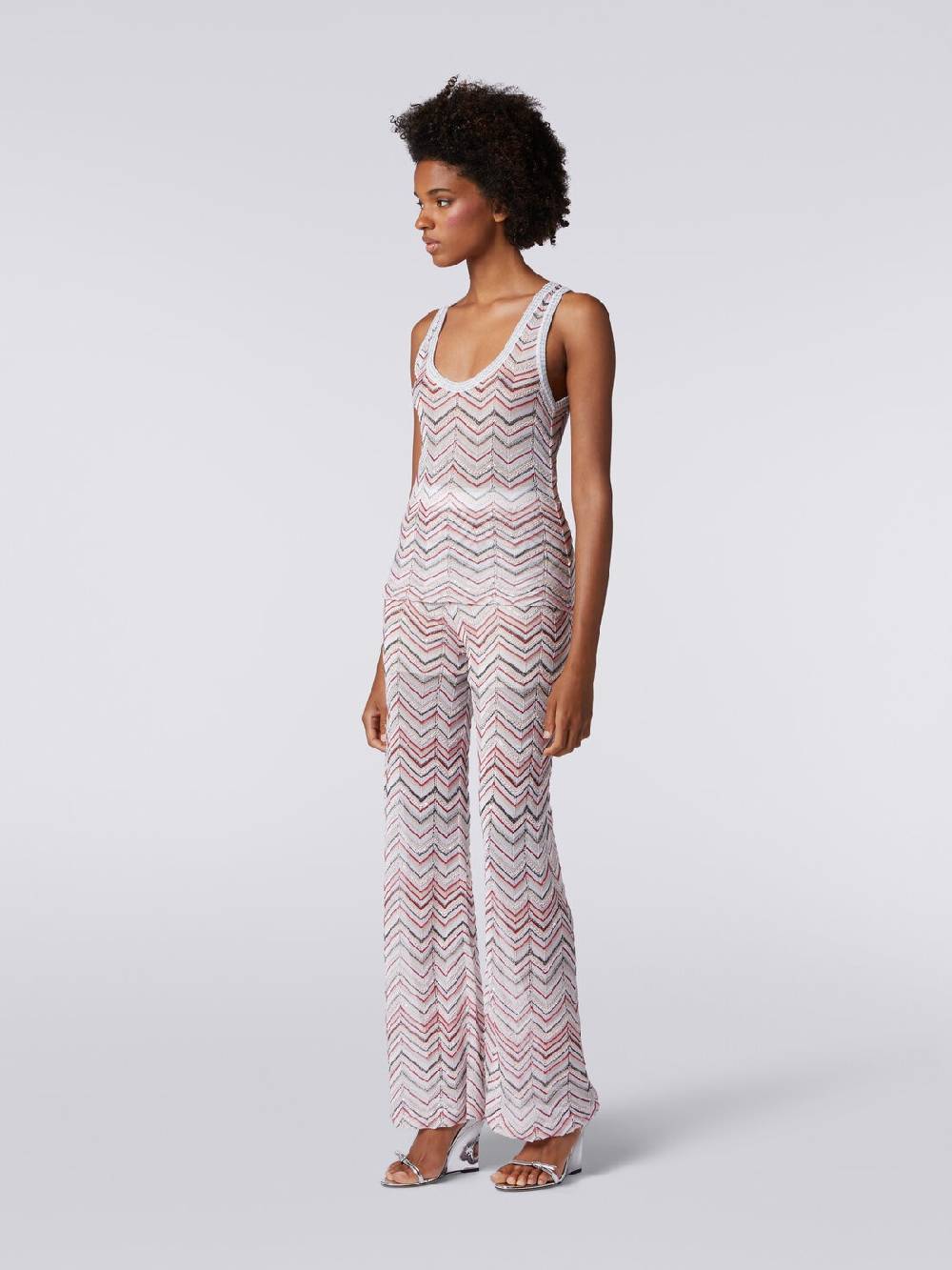 Missoni Pantaloni in maglia zig zag con lurex e paillettes Discount Store per i nuovi prodotti