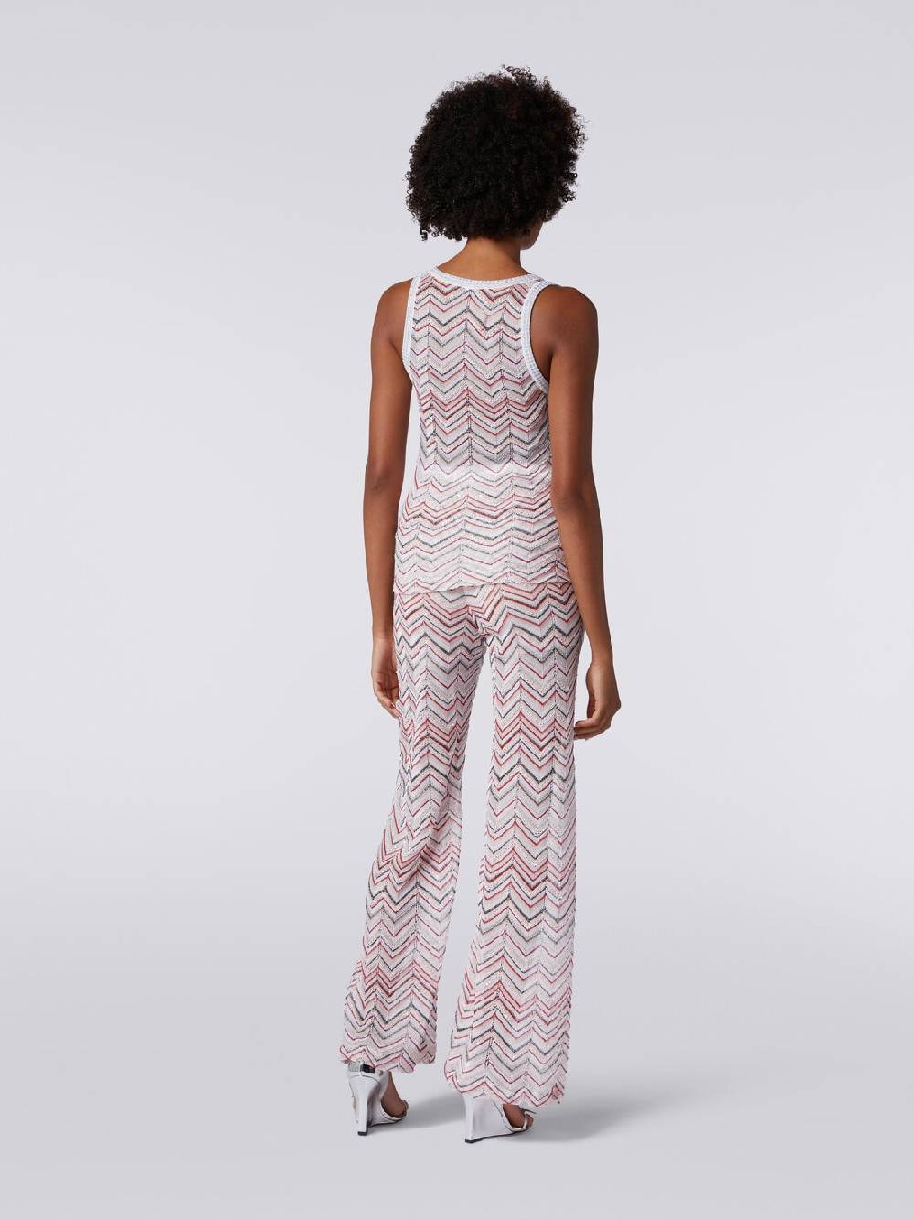 Missoni Pantaloni in maglia zig zag con lurex e paillettes Discount Store per i nuovi prodotti