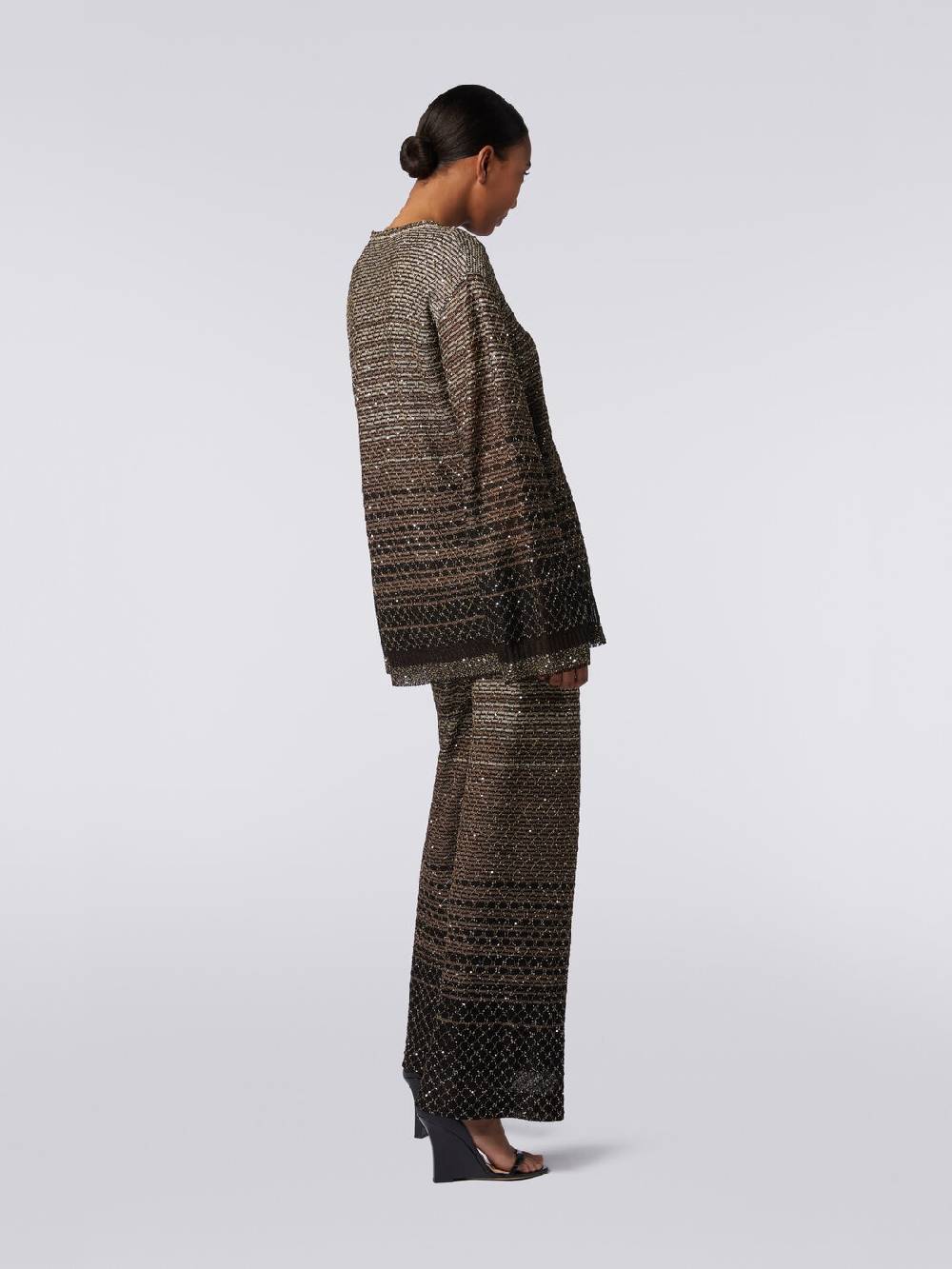Missoni Pantaloni in maglia dégradé con paillettes Solo un giorno rimasto