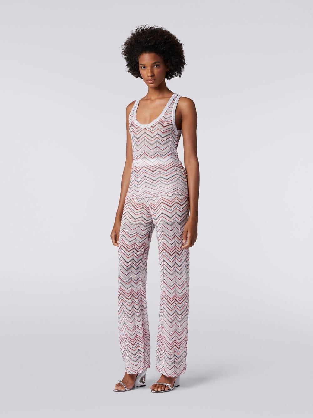 Missoni Canottiera in maglia zig zag con lurex e paillettes Trasporto libero internazionale