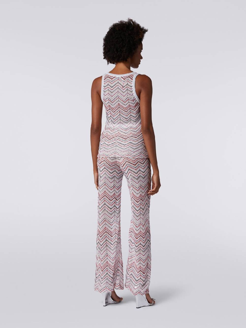 Missoni Canottiera in maglia zig zag con lurex e paillettes Trasporto libero internazionale