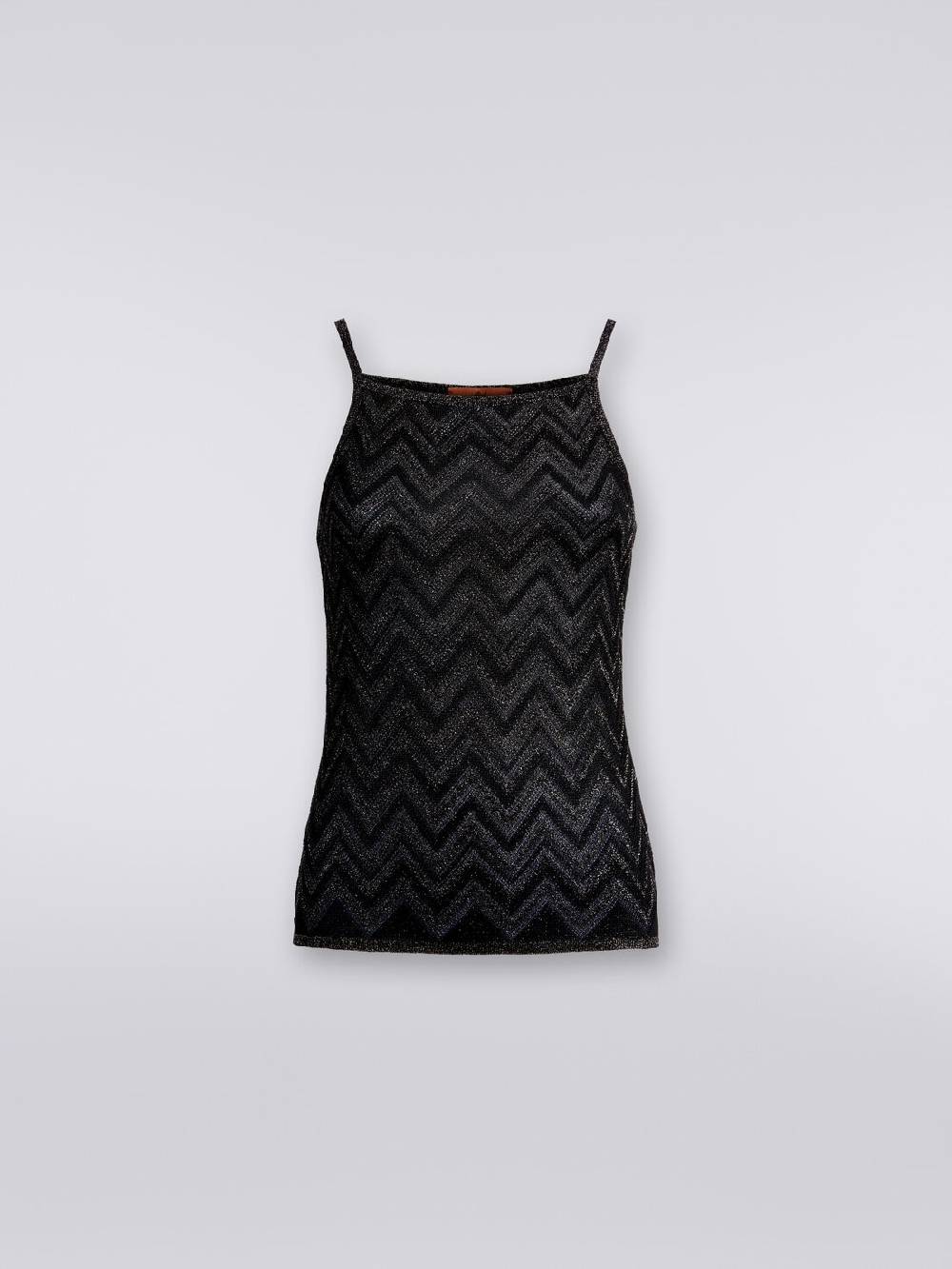 Missoni Canottiera in maglia chevron lamé Officina
