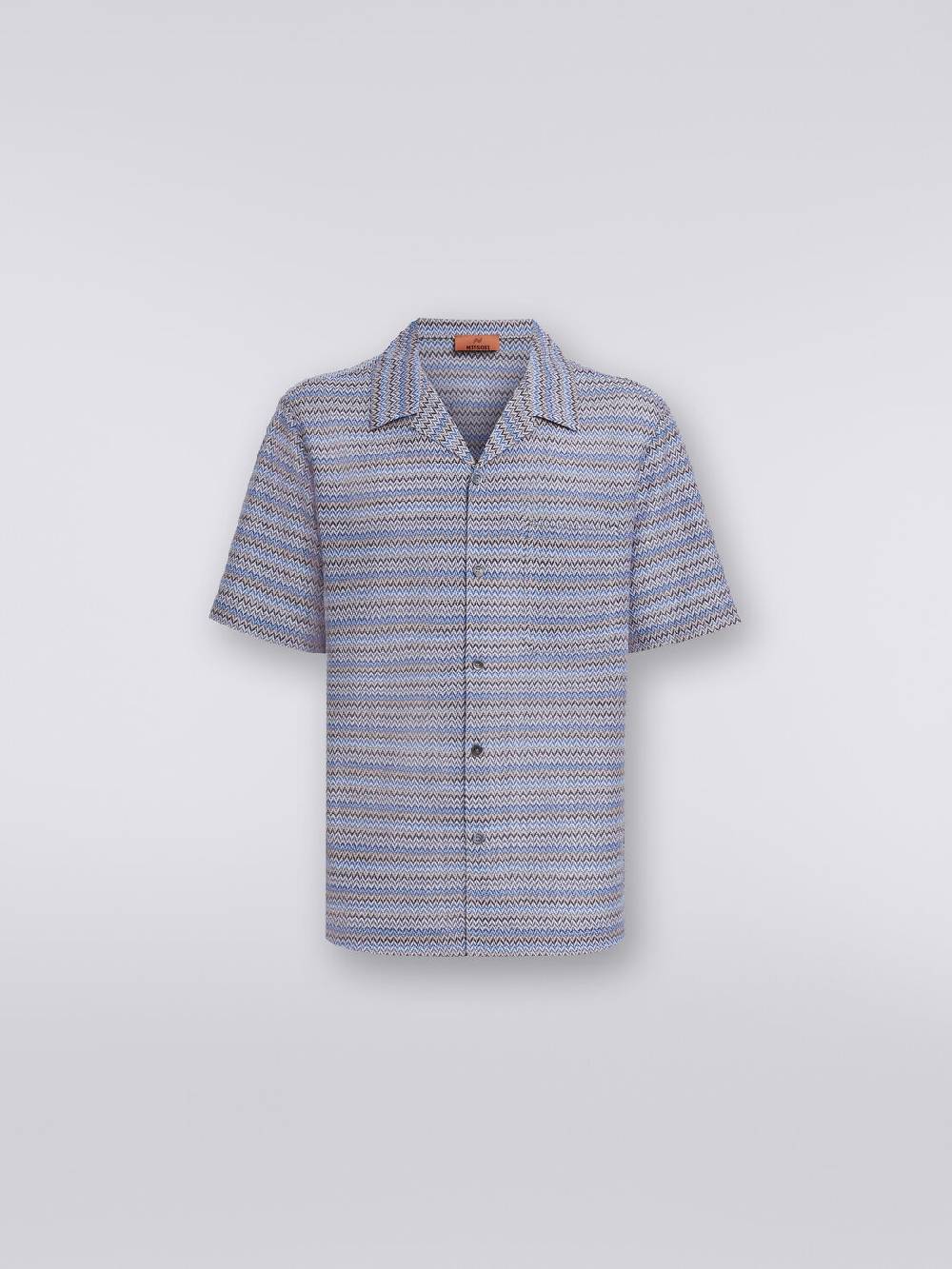 Missoni Camicia a maniche corte modello bowling zig zag Black Friday Prezzi