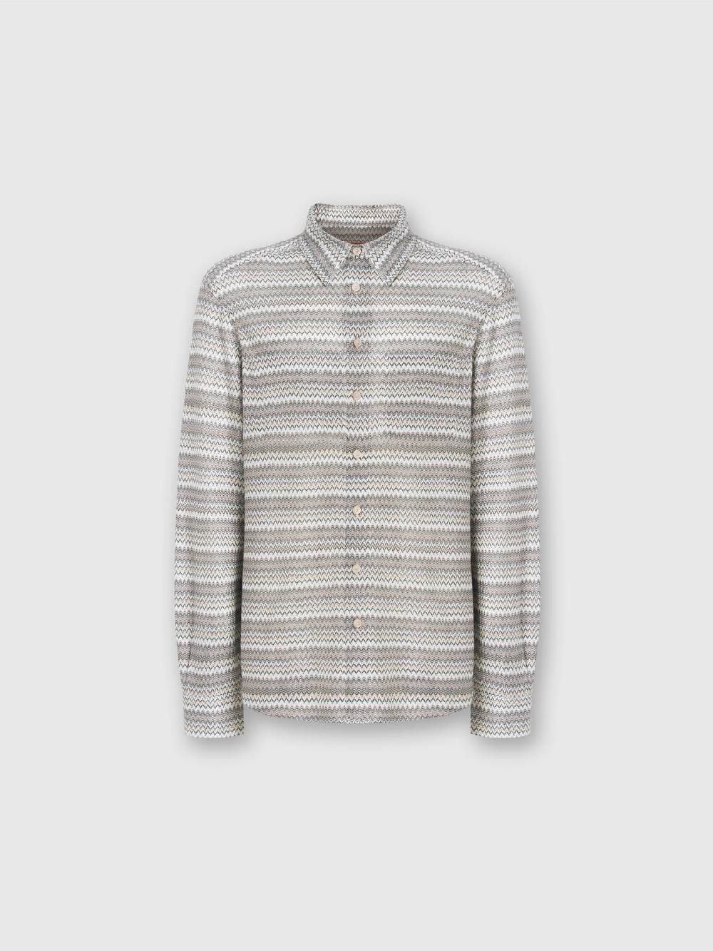 Missoni Camicia a maniche lunghe in misto viscosa chevron Duty-free