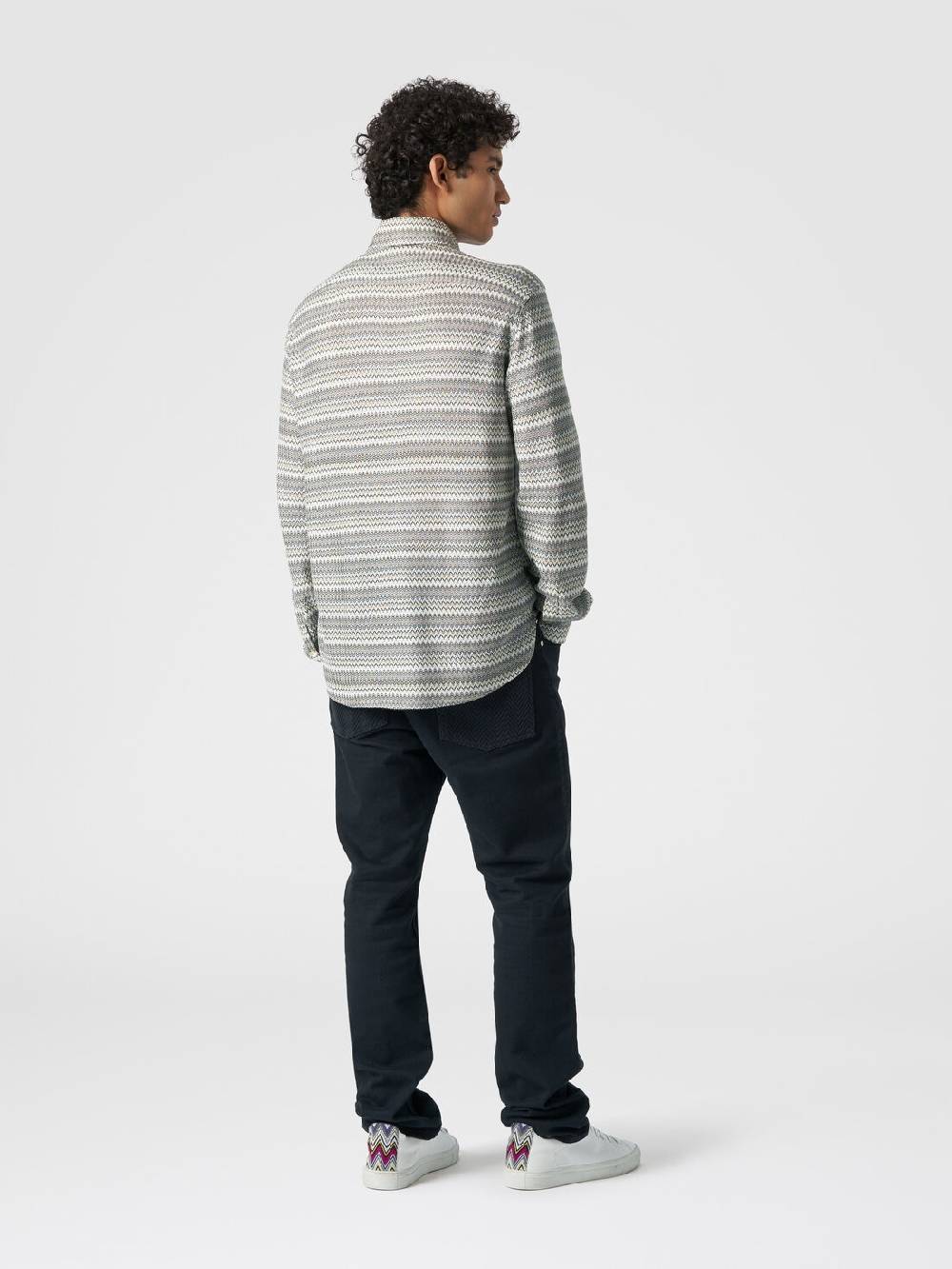 Missoni Camicia a maniche lunghe in misto viscosa chevron Duty-free