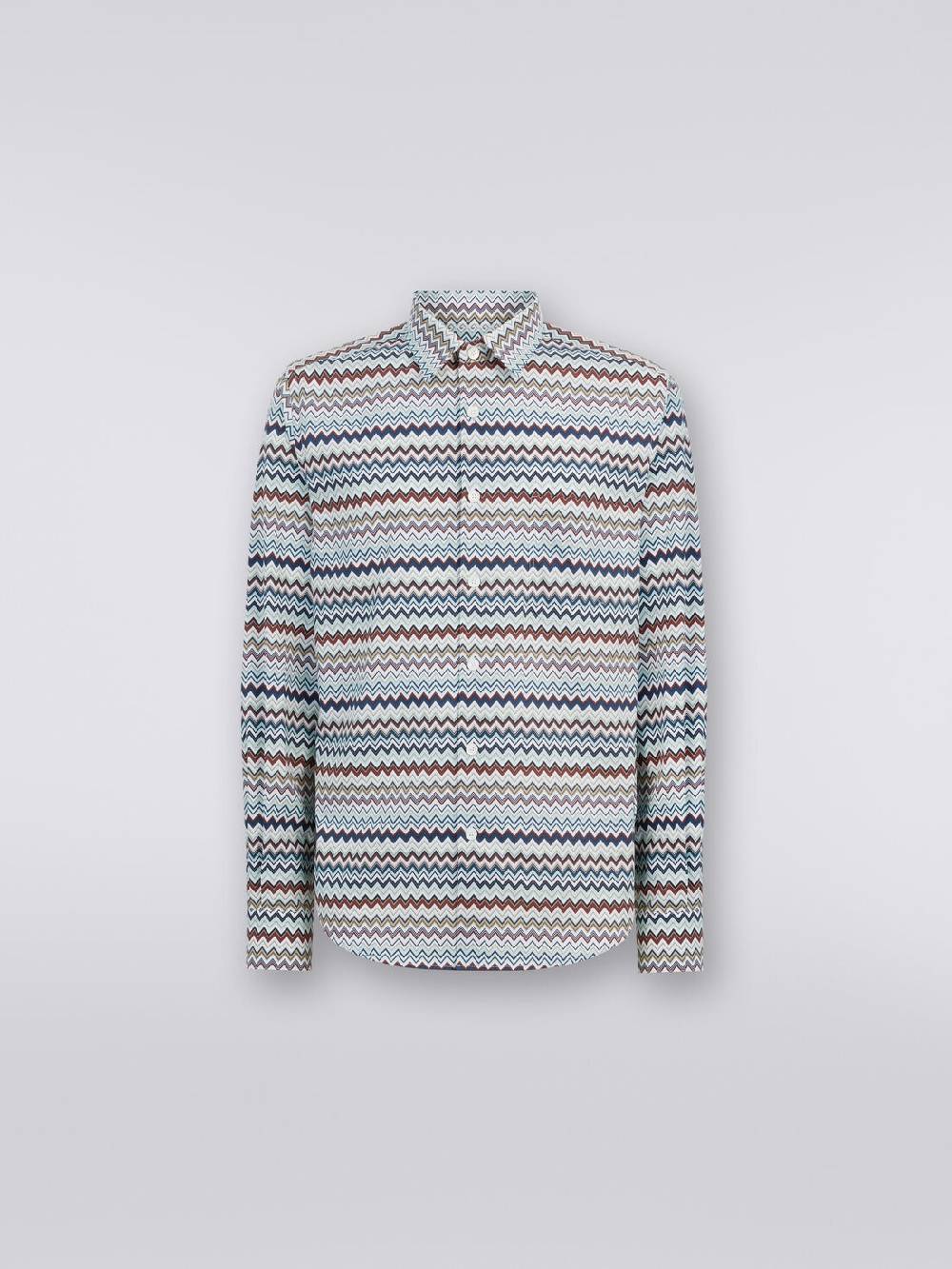 Missoni Camicia a maniche lunghe con stampa zig zag Sconti questo mese