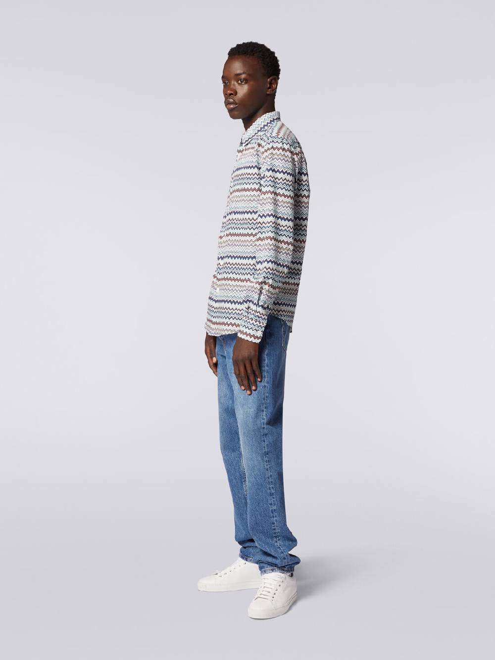 Missoni Camicia a maniche lunghe con stampa zig zag Sconti questo mese