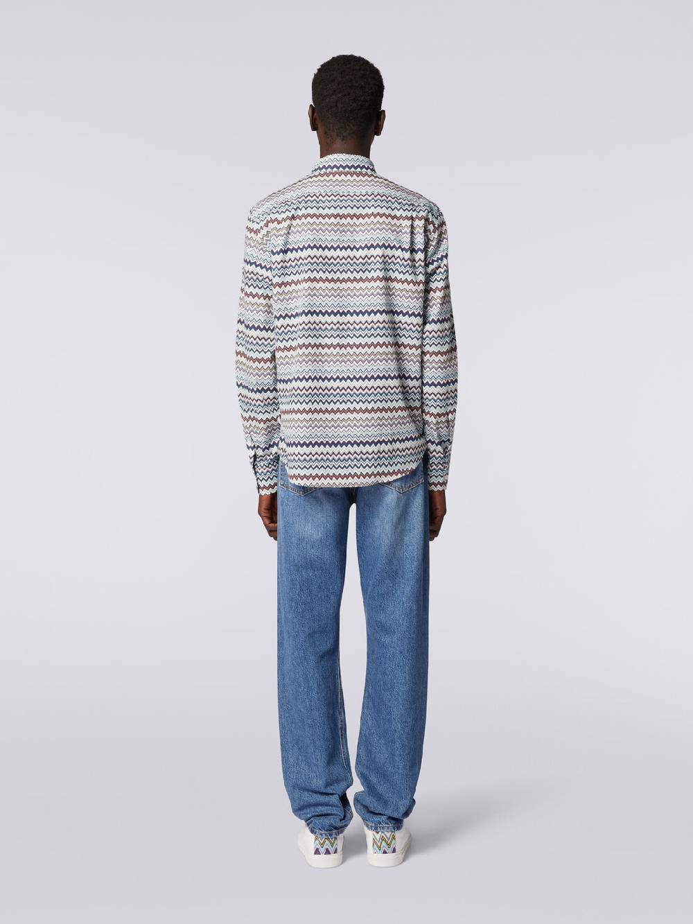 Missoni Camicia a maniche lunghe con stampa zig zag Sconti questo mese
