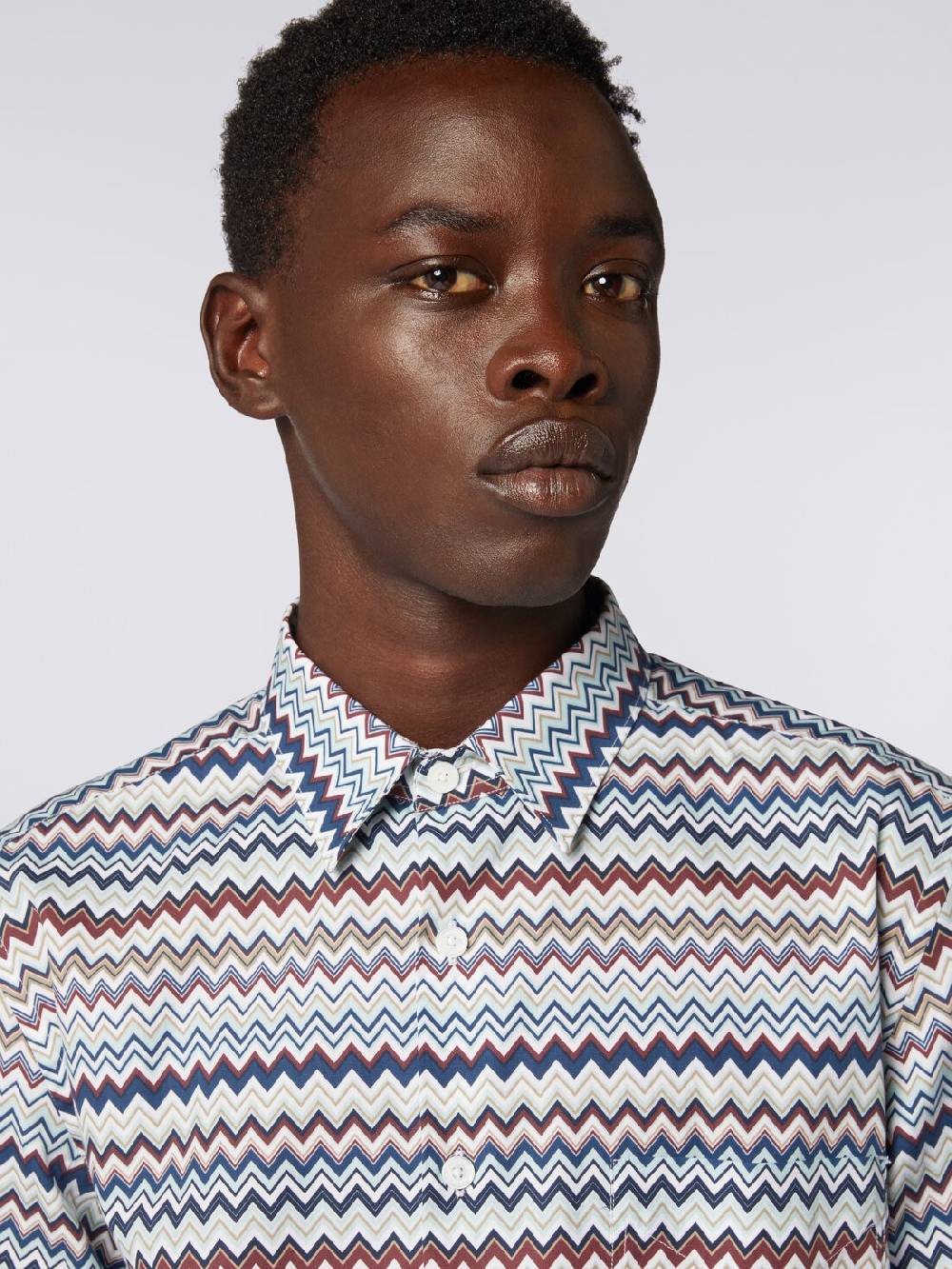 Missoni Camicia a maniche lunghe con stampa zig zag Sconti questo mese