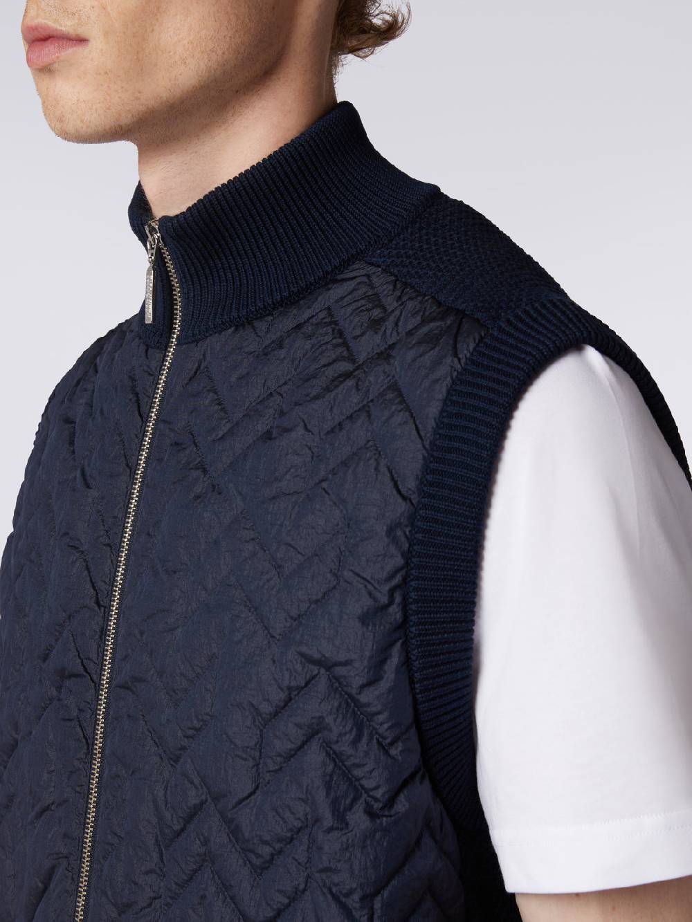 Missoni Gilet impunturato a zig zag con parte posteriore e profili in maglia 2025