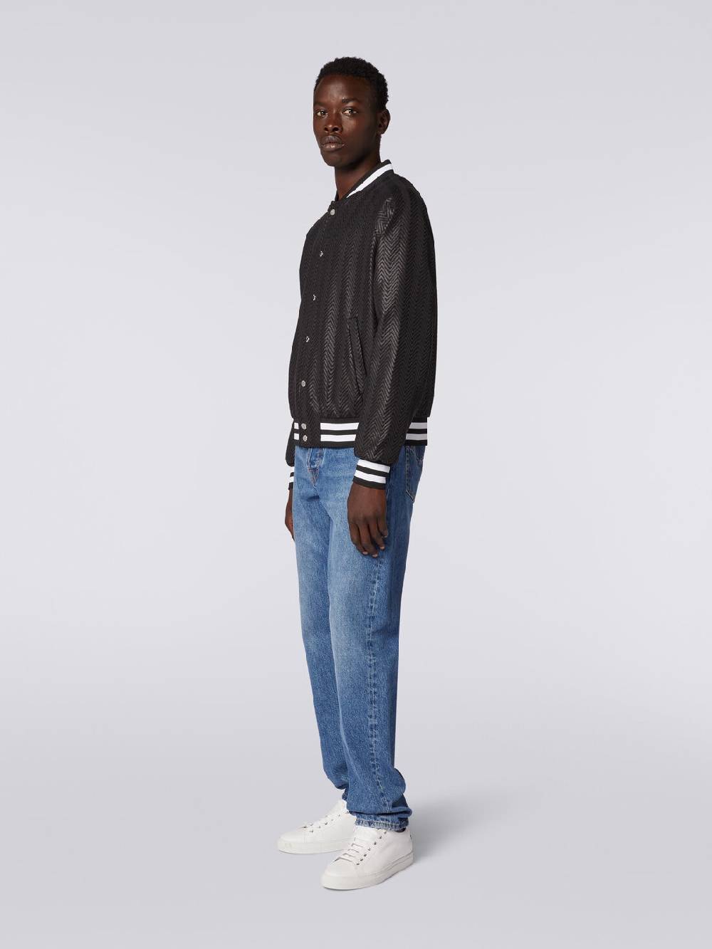 Missoni Bomber in cotone e viscosa zig zag In Linea