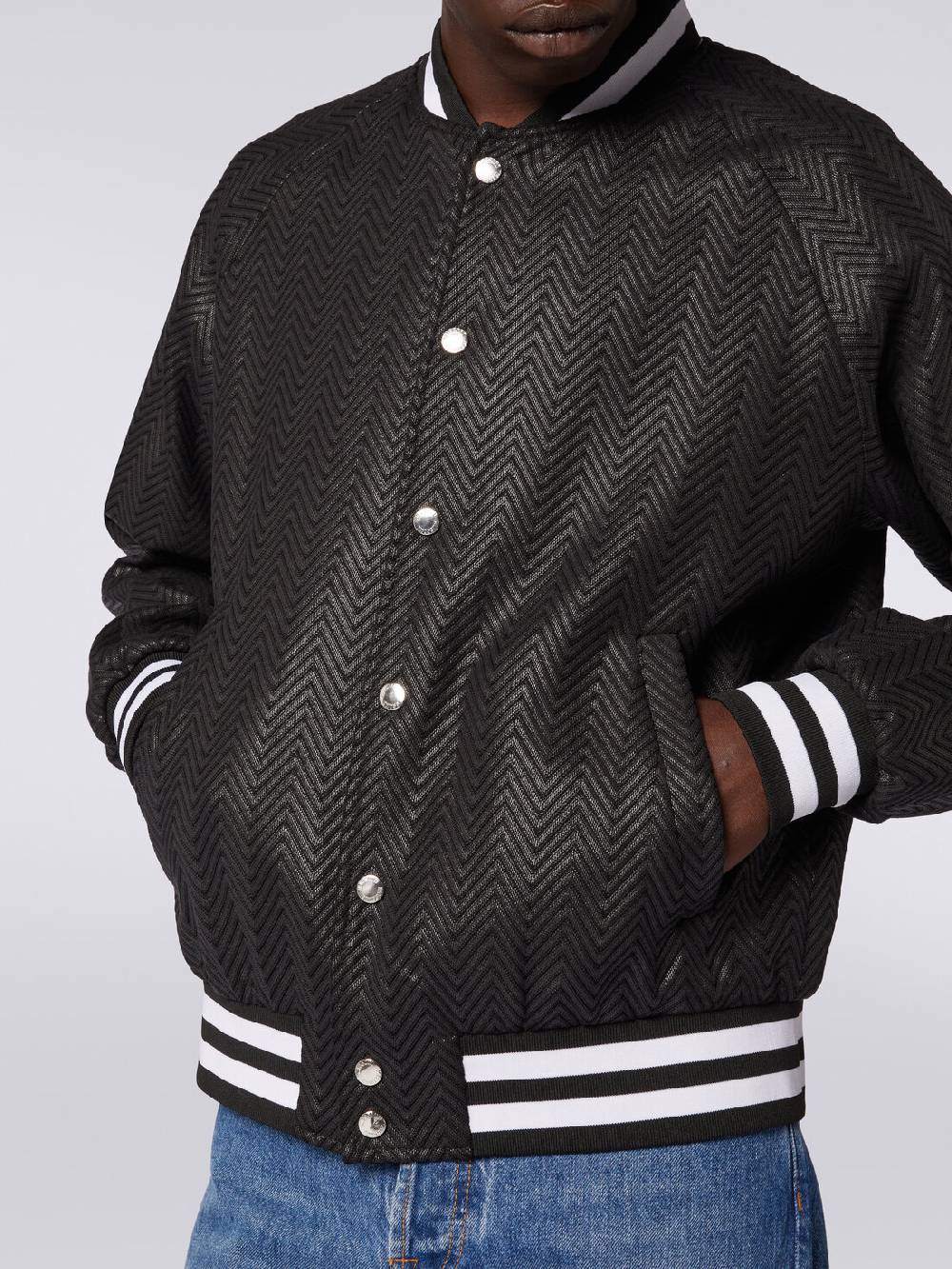 Missoni Bomber in cotone e viscosa zig zag In Linea