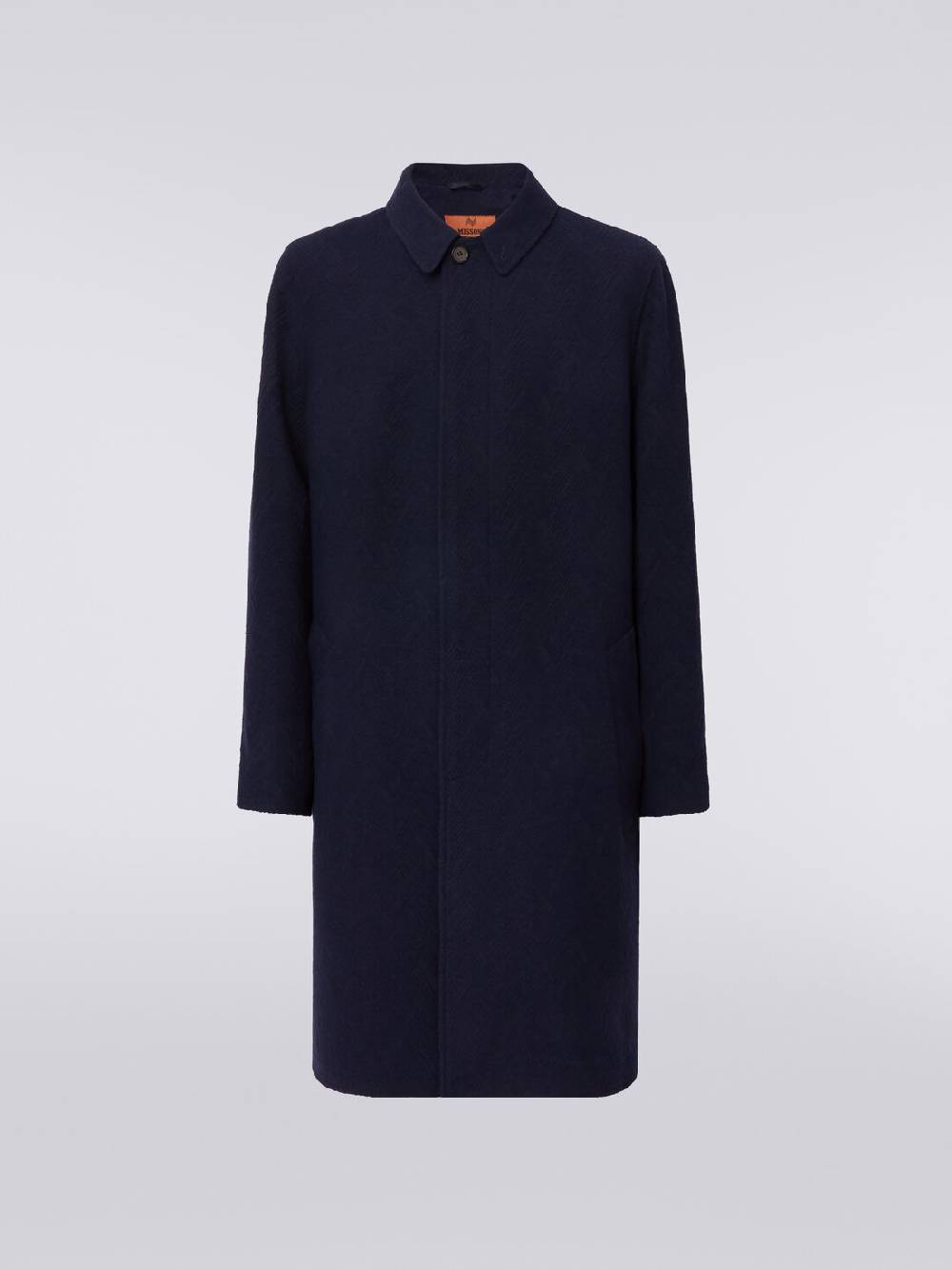 Missoni Cappotto misto lana jacquard con motivo zig zag Qualità