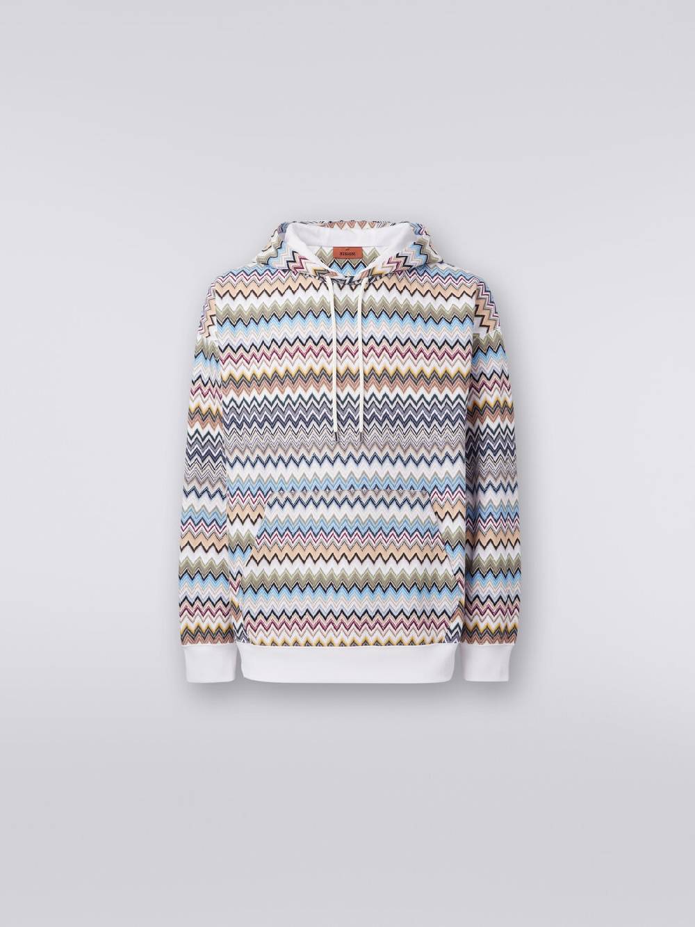 Missoni Felpa con cappuccio in cotone zig zag Acquista Ora