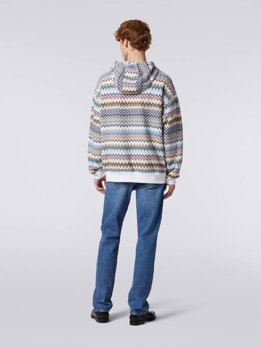 Missoni Felpa con cappuccio in cotone zig zag Acquista Ora