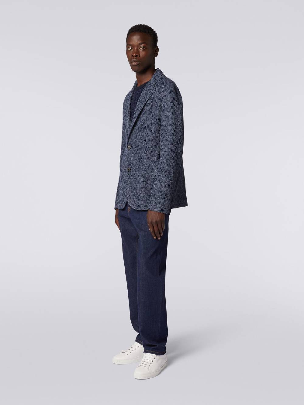 Missoni Blazer monopetto in cotone zig zag Shopping Online