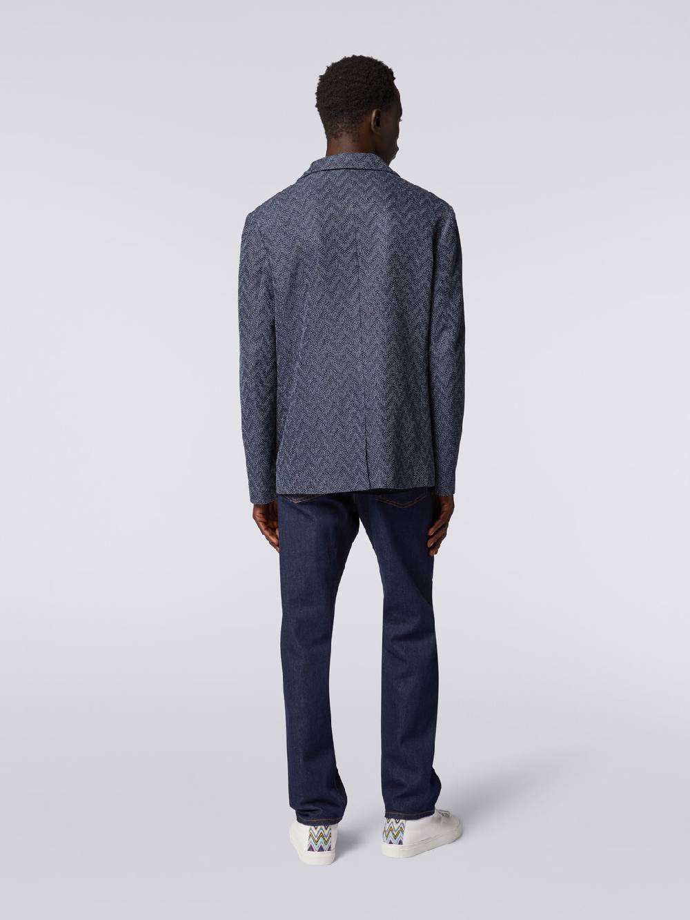 Missoni Blazer monopetto in cotone zig zag Shopping Online