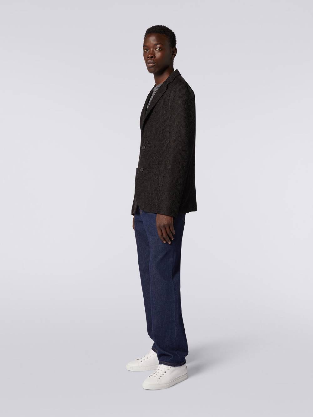 Missoni Blazer monopetto in cotone chevron Sottocosto