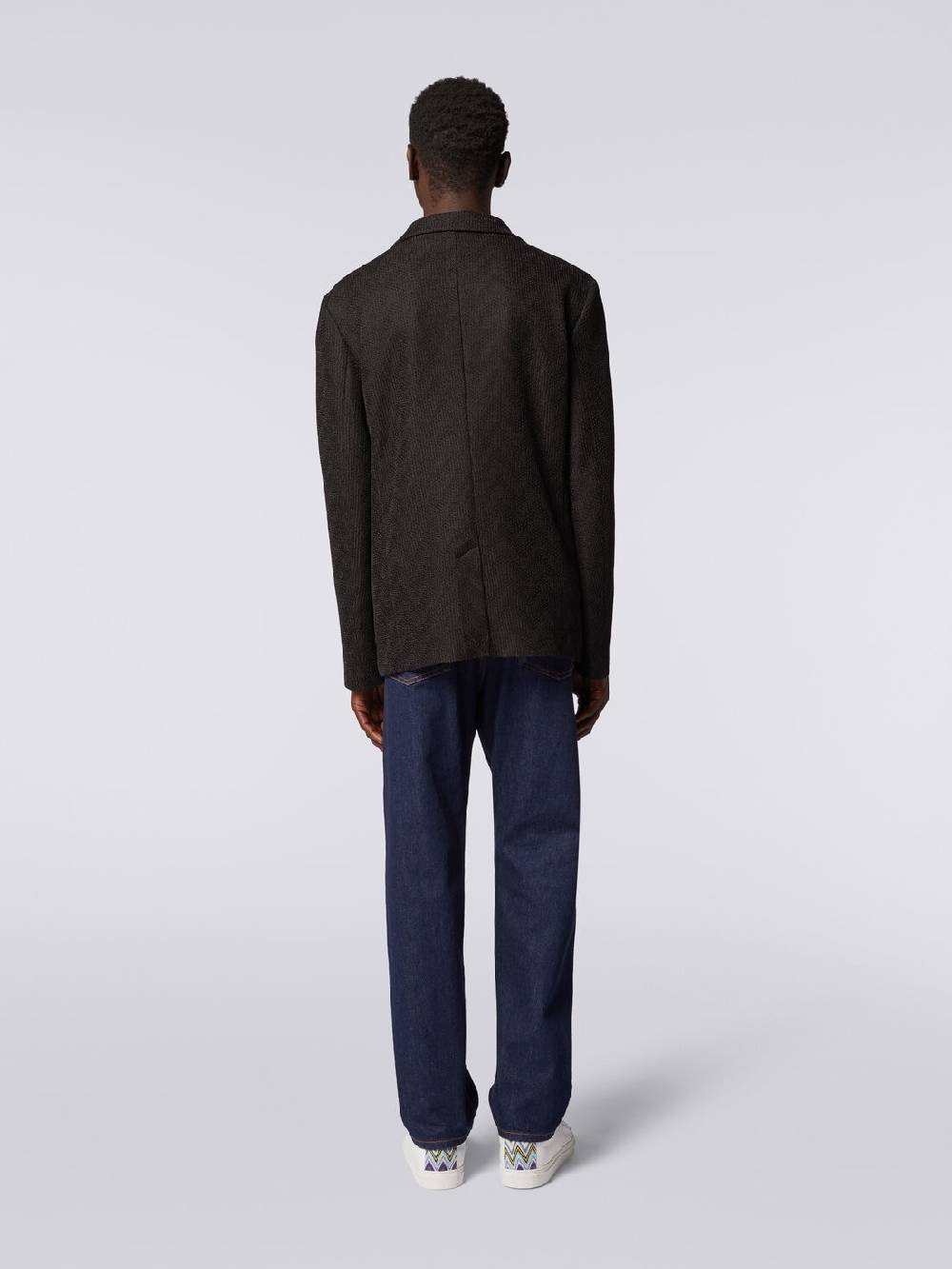 Missoni Blazer monopetto in cotone chevron Sottocosto