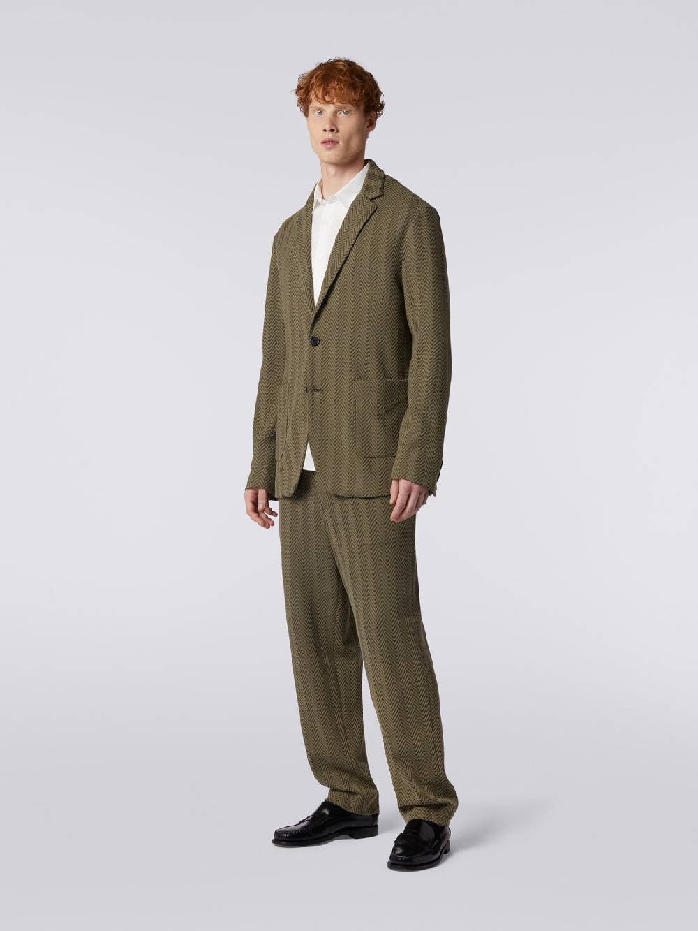 Missoni Blazer in cotone e viscosa chevron Convenienza