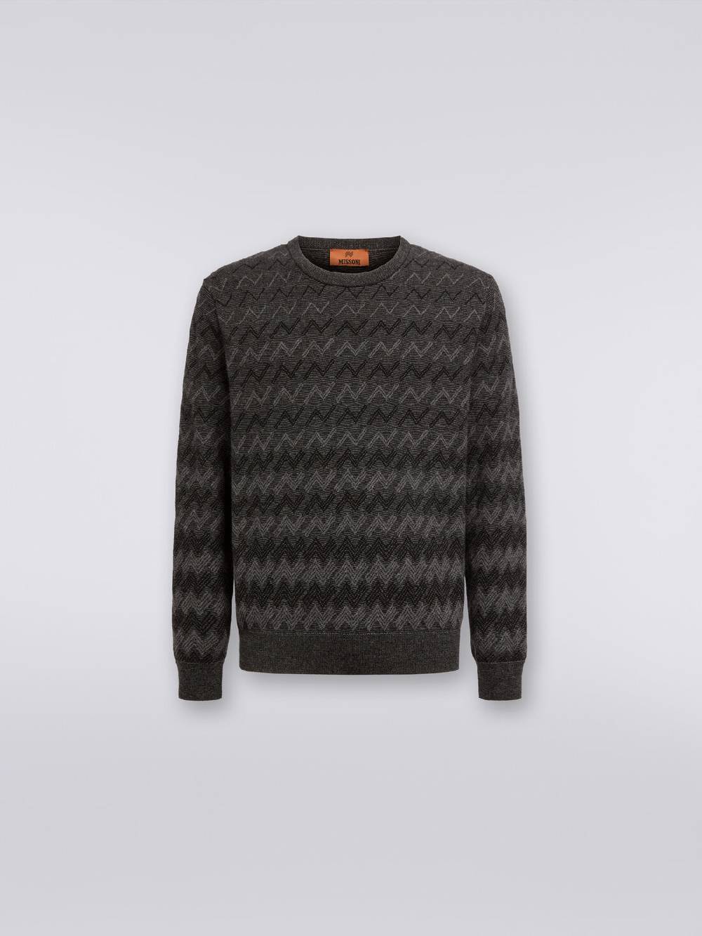 Missoni Pullover girocollo in cachemire con zig zag Offerta