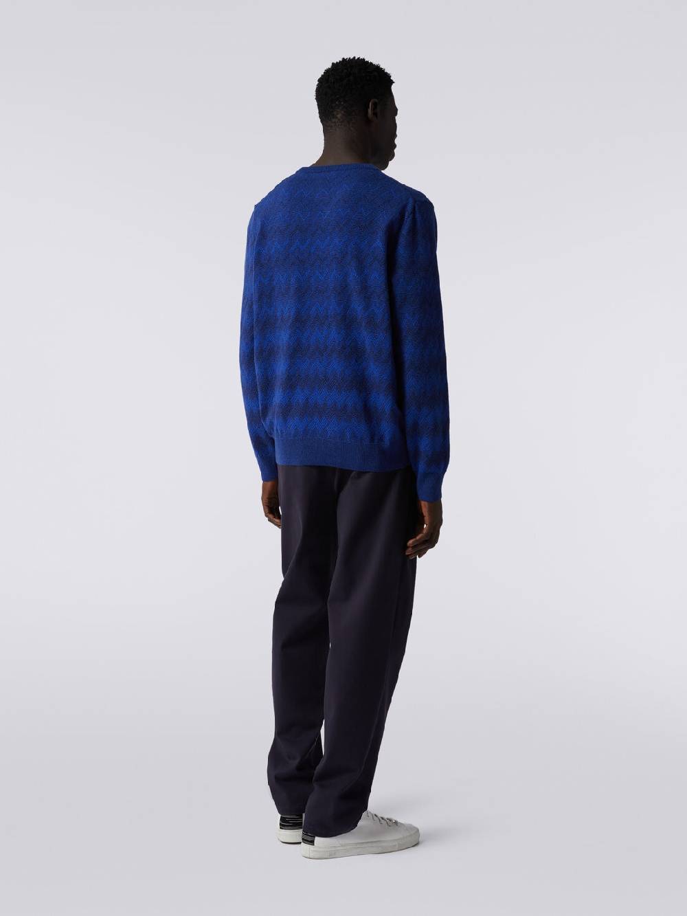 Missoni Pullover girocollo in cachemire con zig zag Outlet