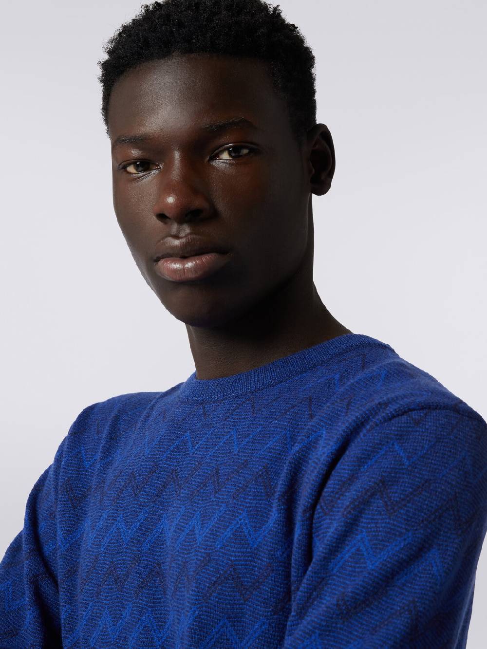 Missoni Pullover girocollo in cachemire con zig zag Outlet