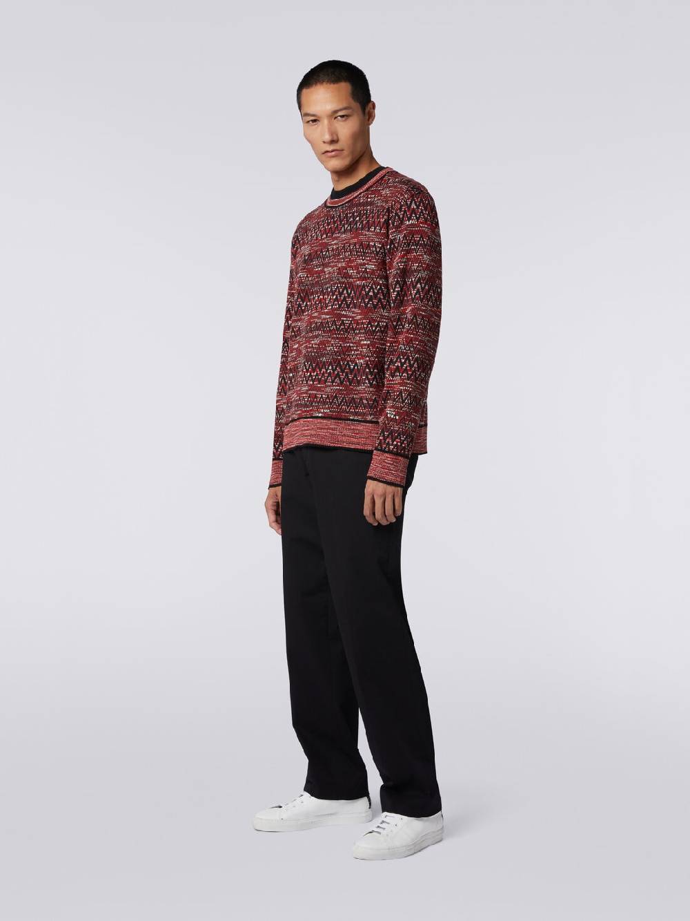 Missoni Maglia girocollo con stampa chevron fiammata Vendita Economica