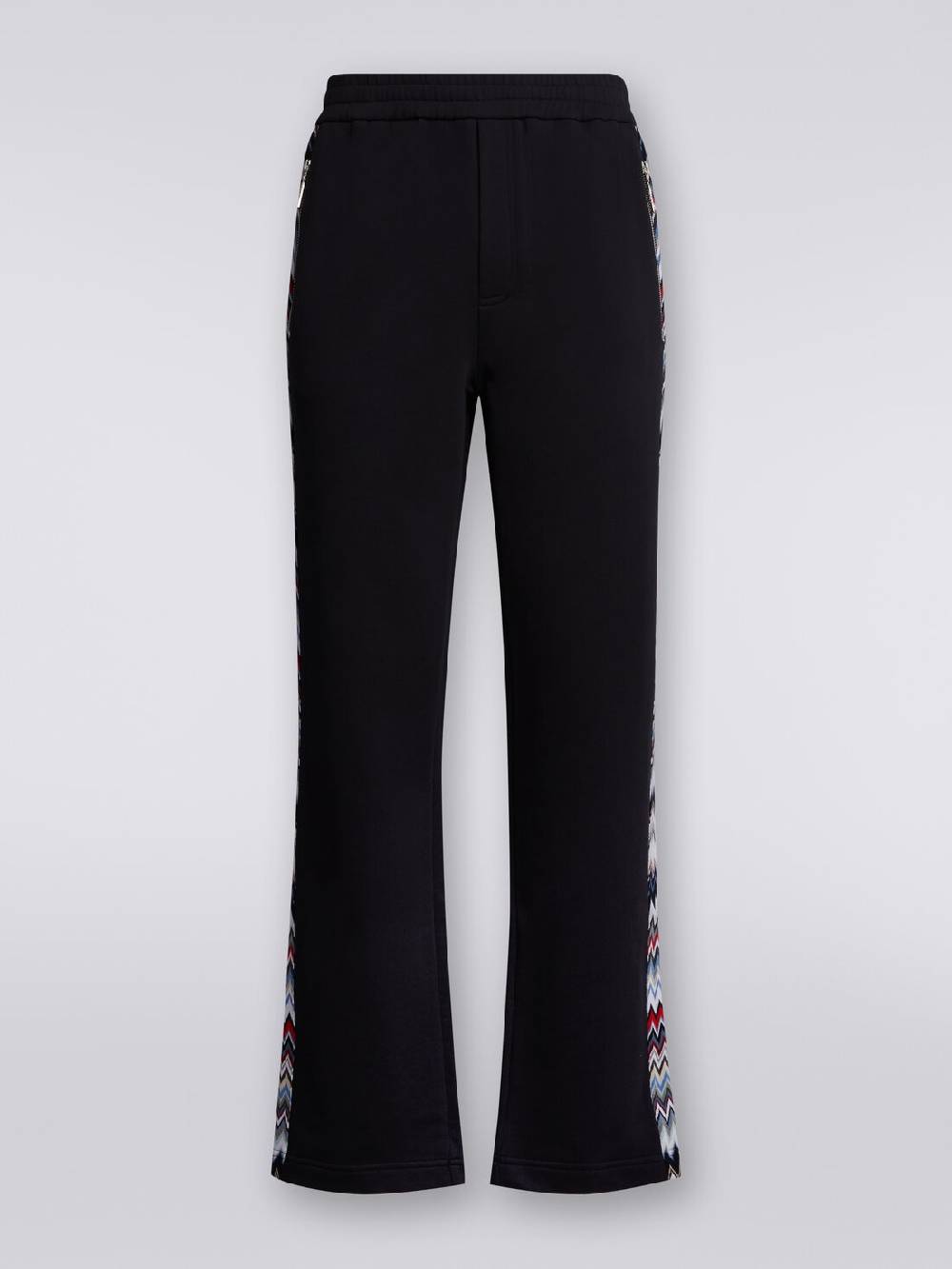 Missoni Joggers in cotone con inserti zig zag Negozio